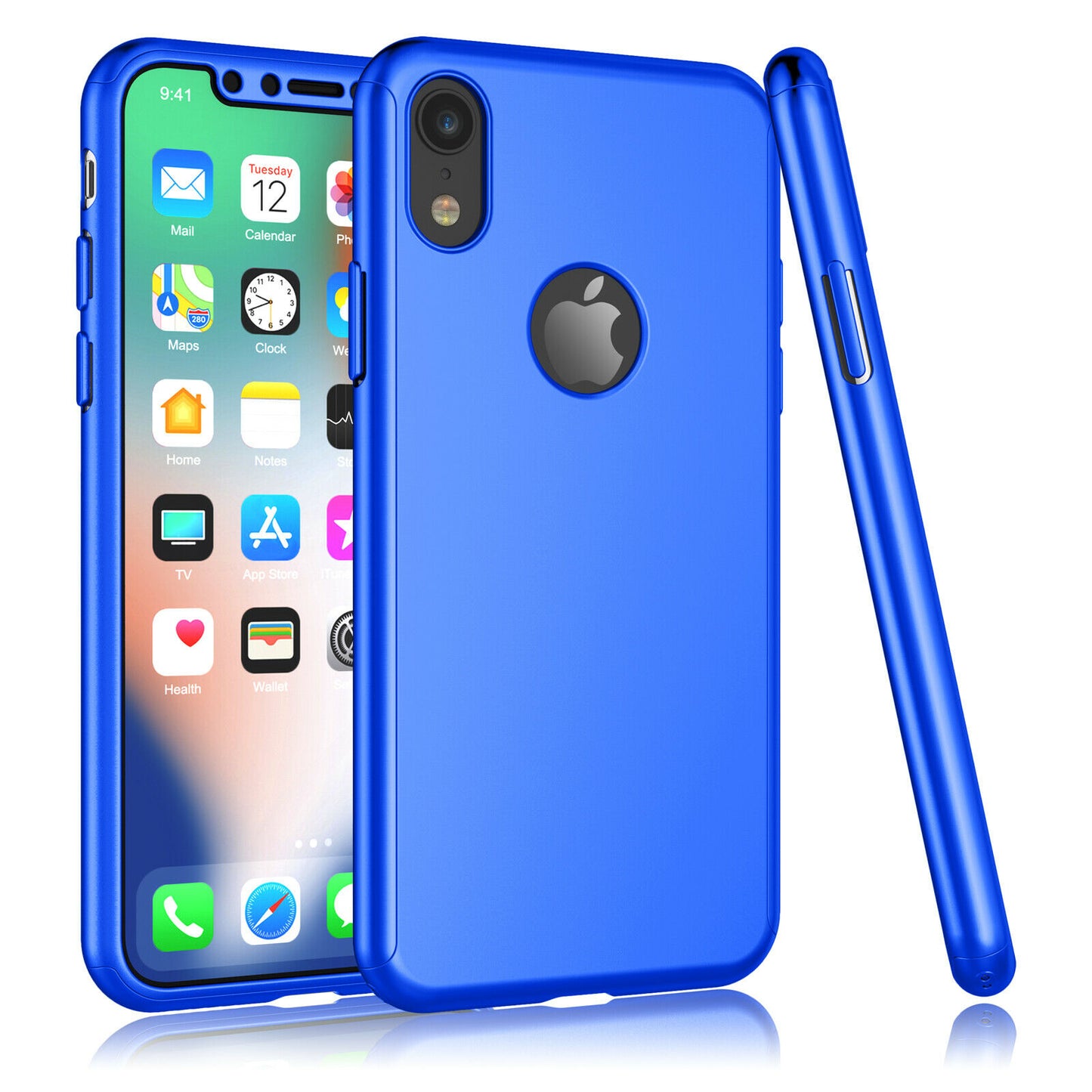 Case Full Body Cover +Tempered Glass For iPhone - carolay.co