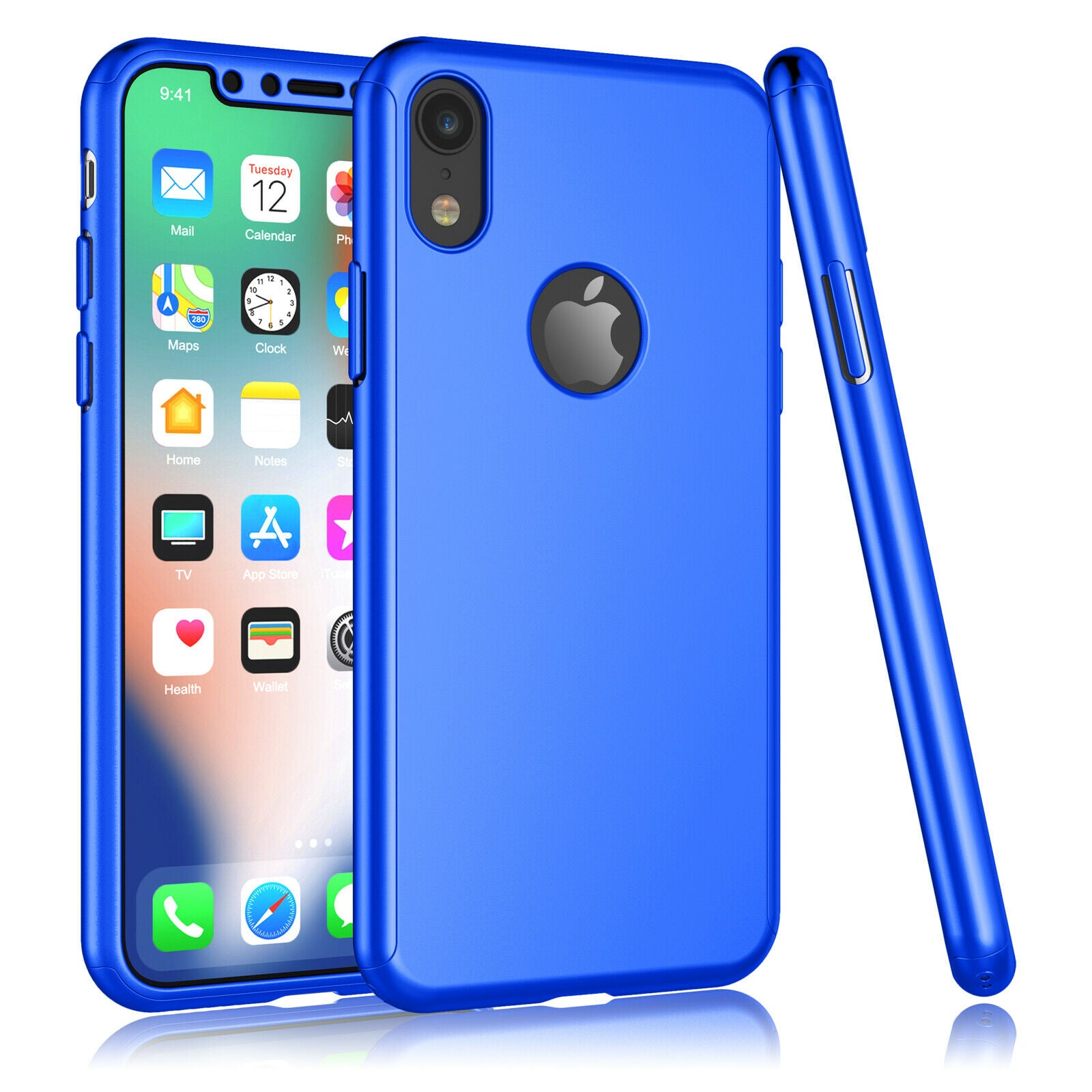 Case Full Body Cover +Tempered Glass For iPhone - carolay.co