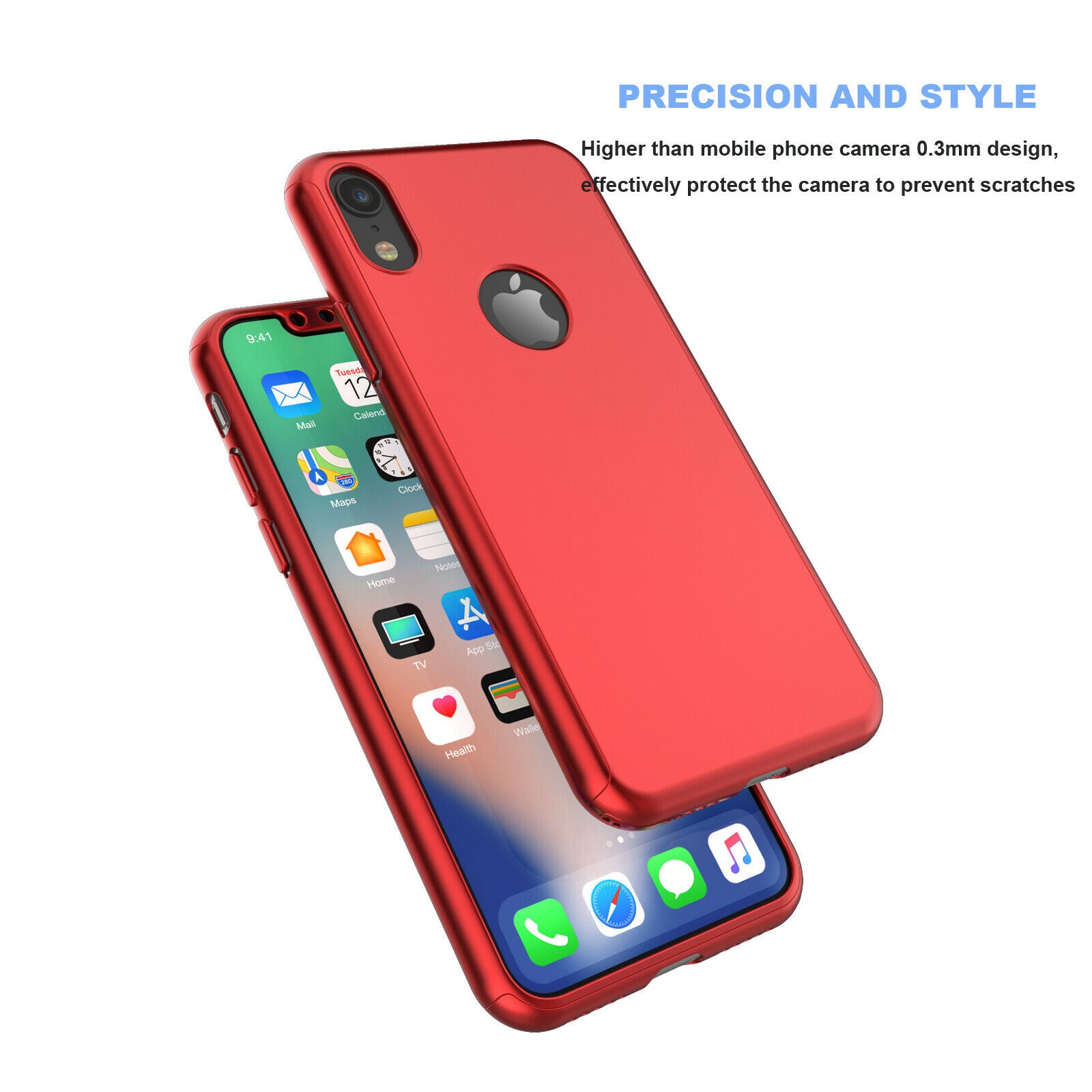 Case Full Body Cover +Tempered Glass For iPhone - carolay.co