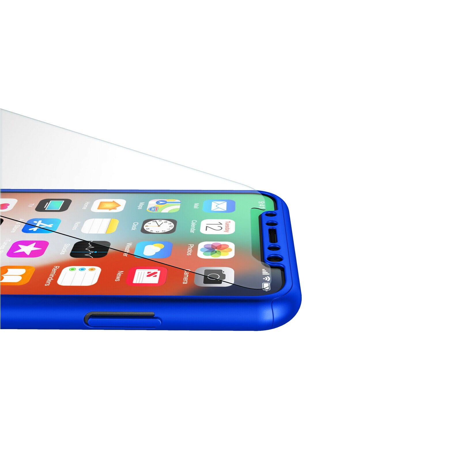 Case Full Body Cover +Tempered Glass For iPhone - carolay.co