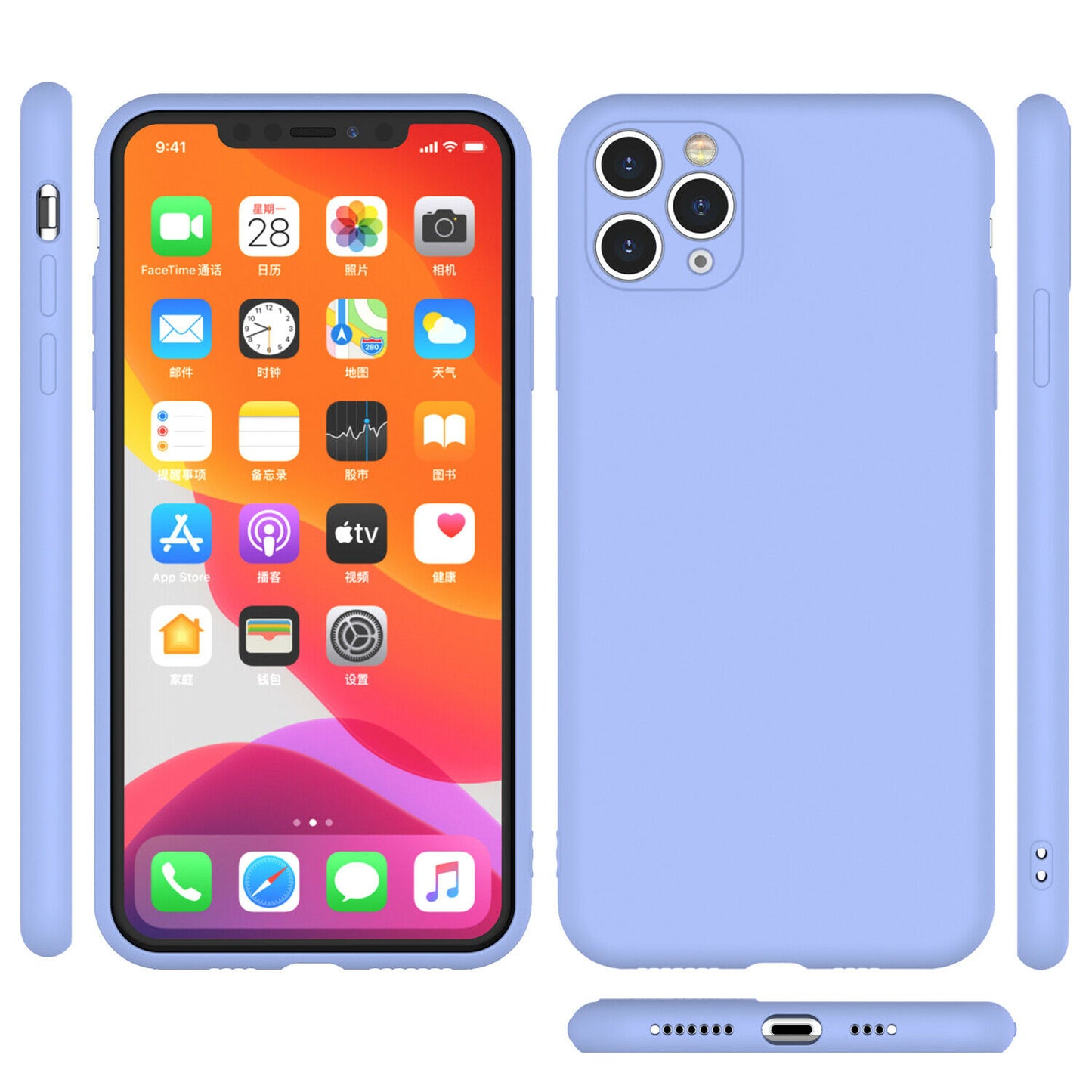 Shockproof Silicone Soft Cover with Screen Protector for iPhone - carolay.co