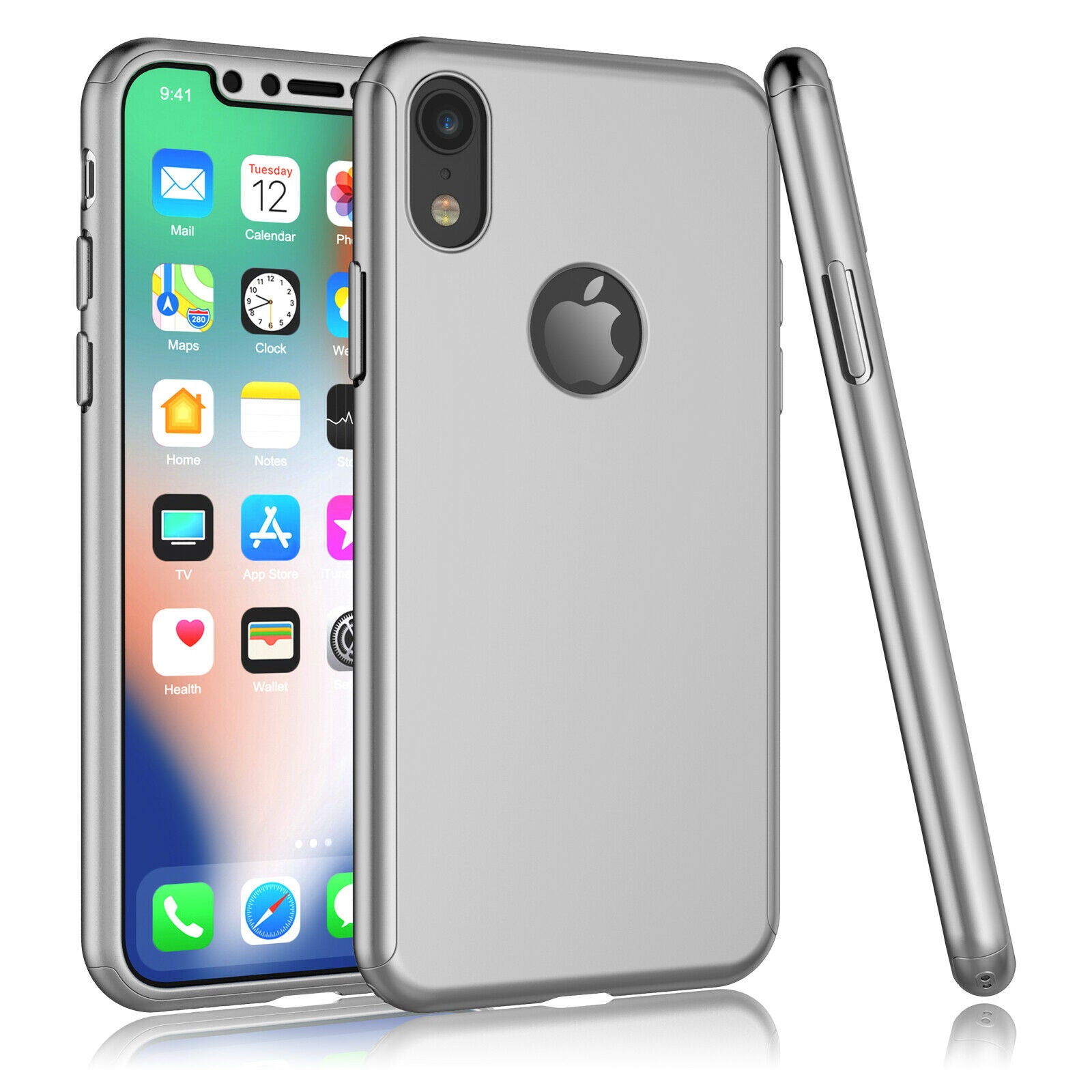 Case Full Body Cover +Tempered Glass For iPhone - carolay.co