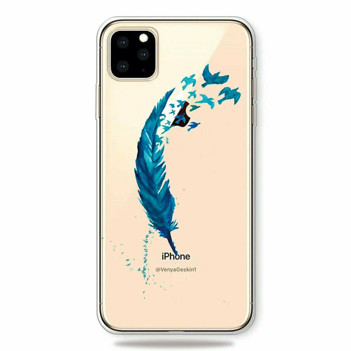 Slim Pattern Soft Rubber Silicone Clear Back Case For iPhone - carolay.co