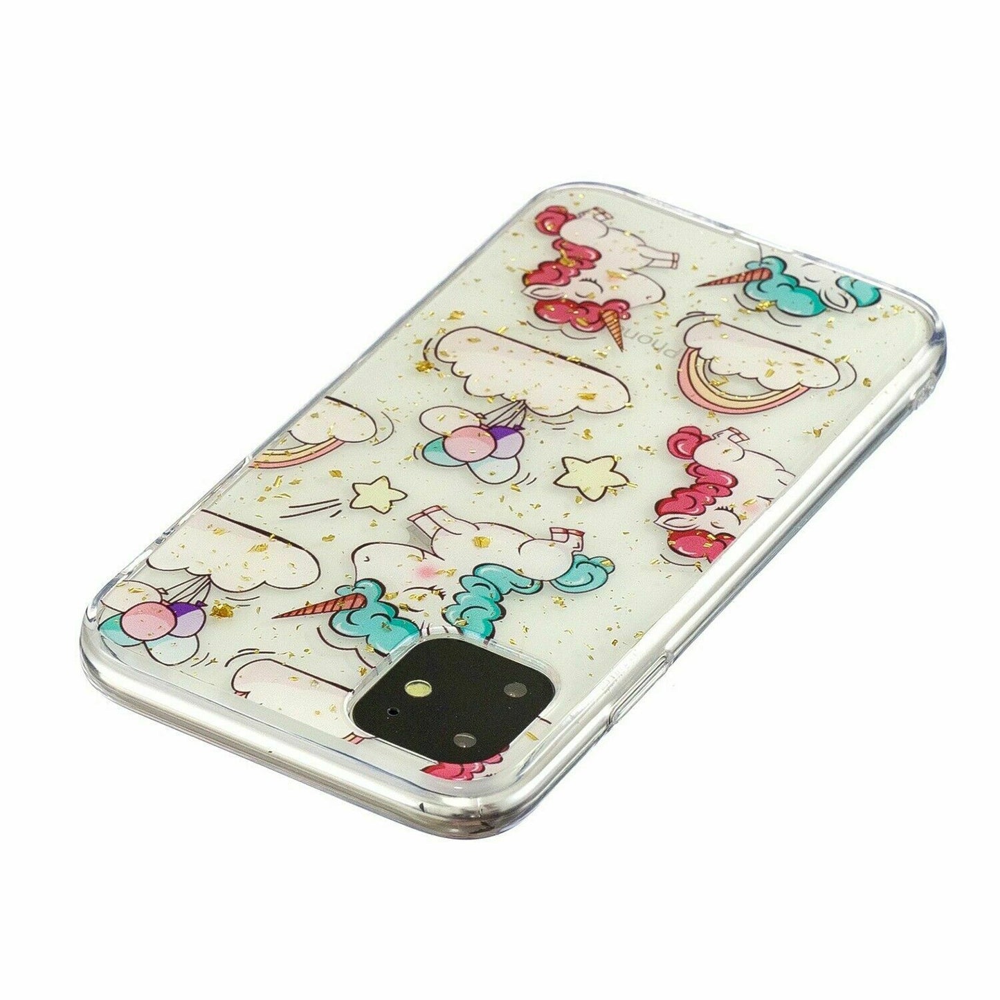 Bling Pattern Glitter Soft Rubber Silicone Back Case For iPhone - carolay.co