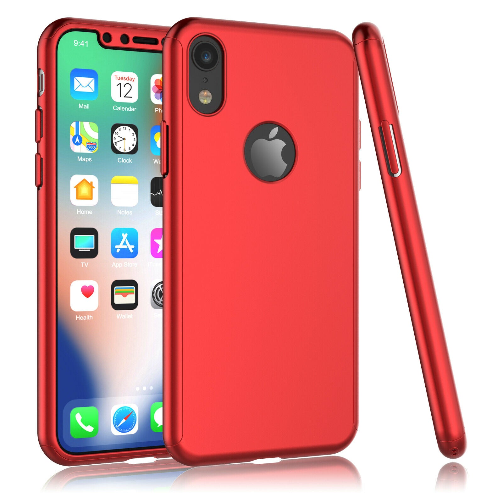 Case Full Body Cover +Tempered Glass For iPhone - carolay.co