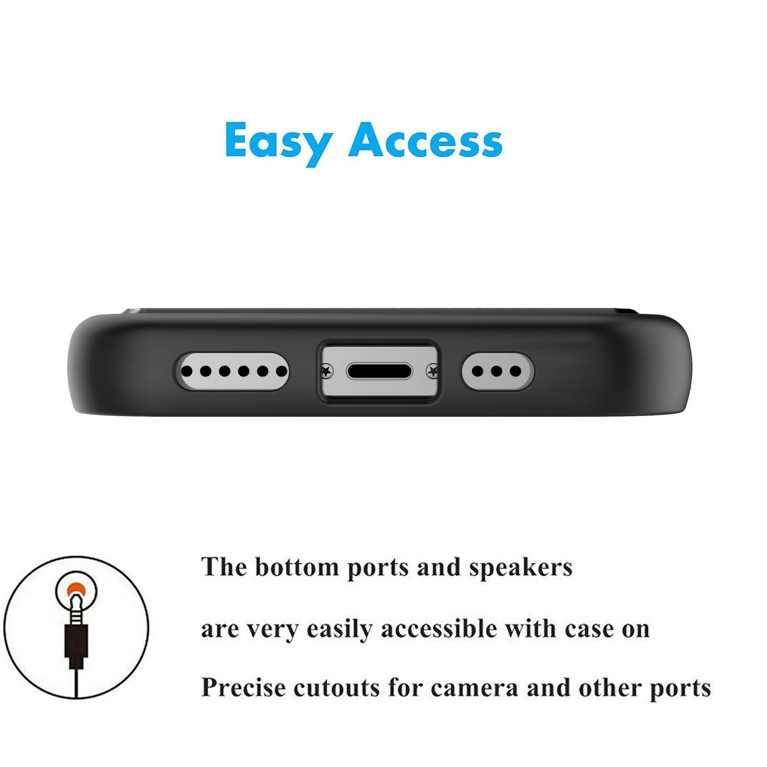 Case Hybrid Hard Cover with Screen Protector For iPhone - carolay.co