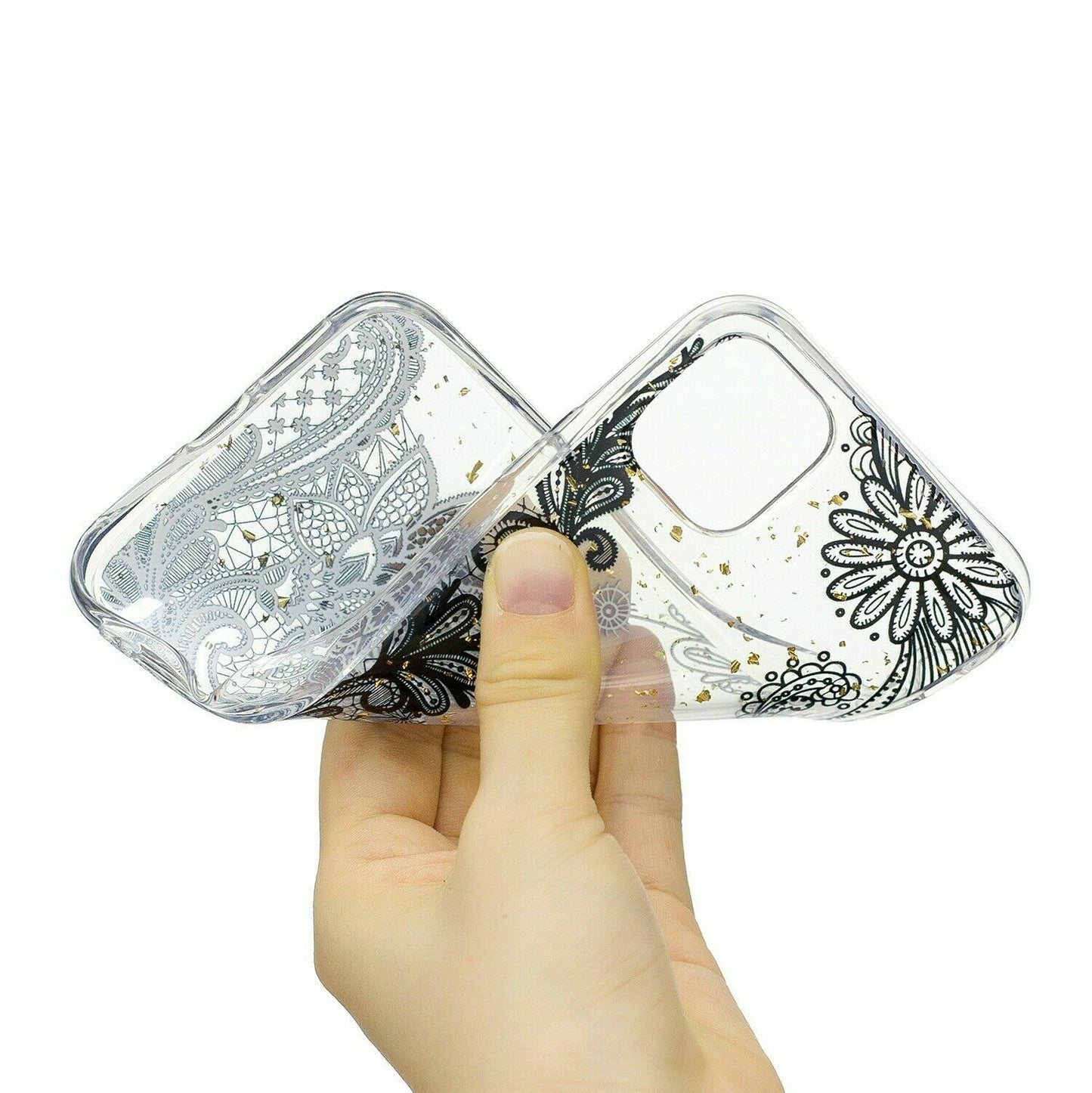 Bling Pattern Glitter Soft Rubber Silicone Back Case For iPhone - carolay.co