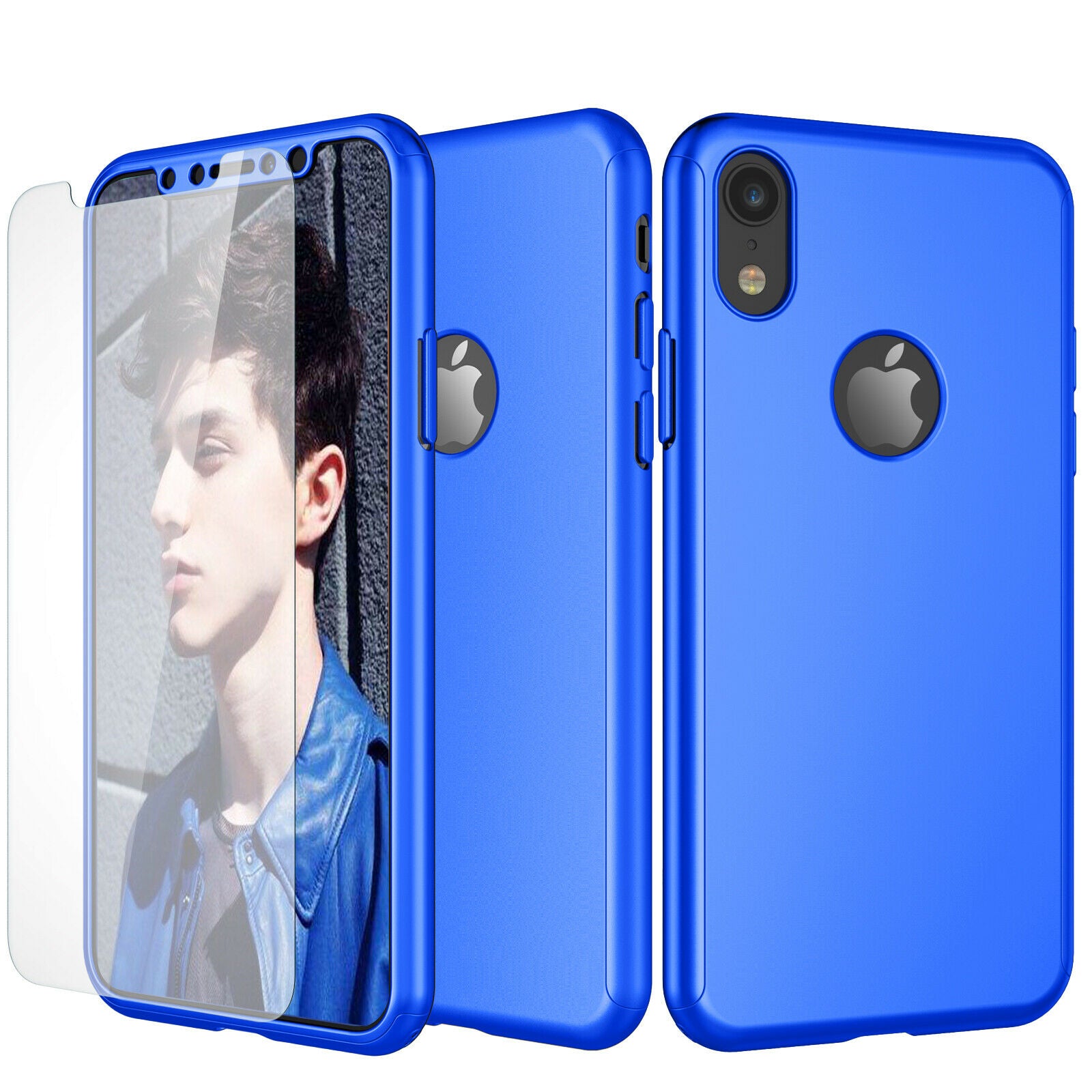 Case Full Body Cover +Tempered Glass For iPhone - carolay.co