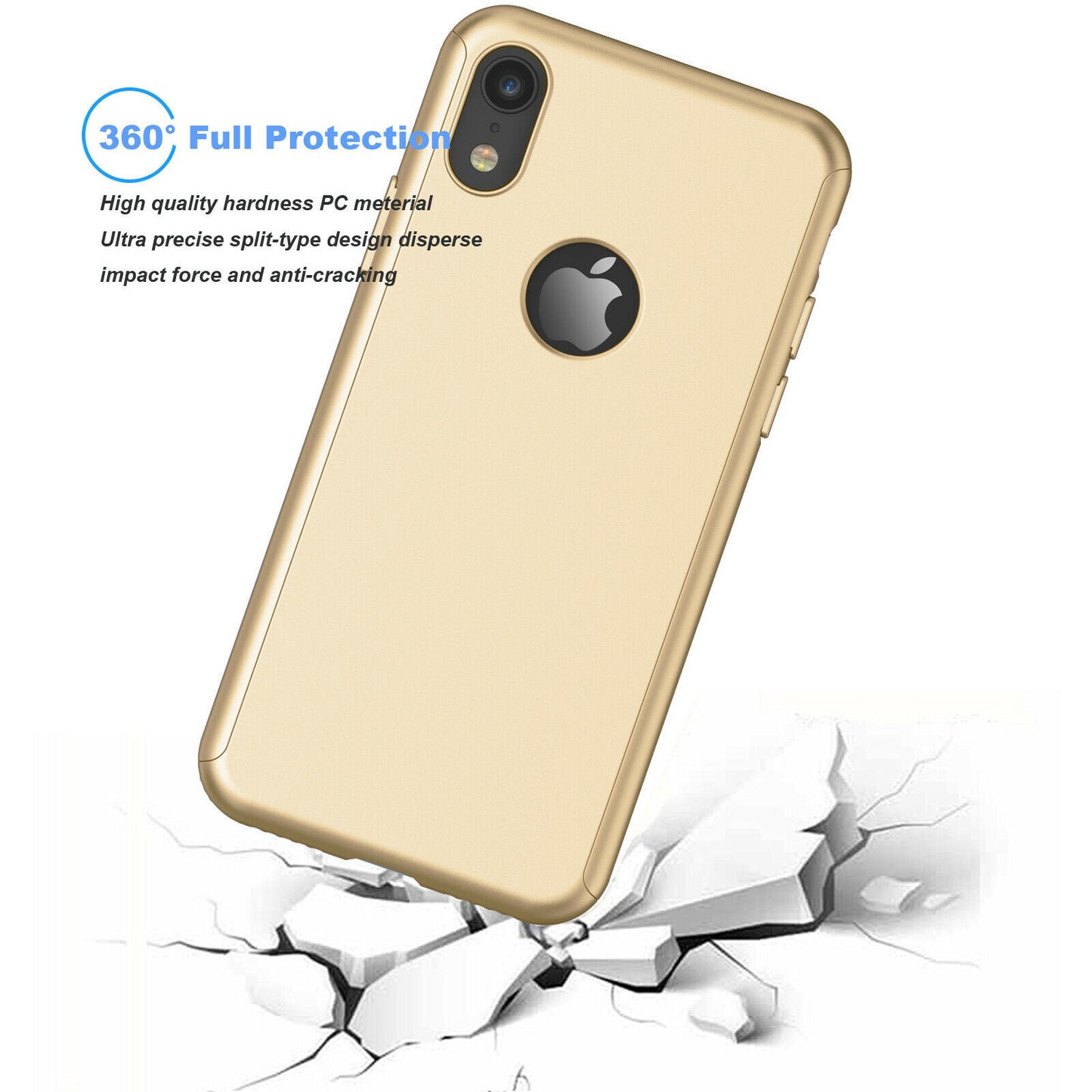 Case Full Body Cover +Tempered Glass For iPhone - carolay.co