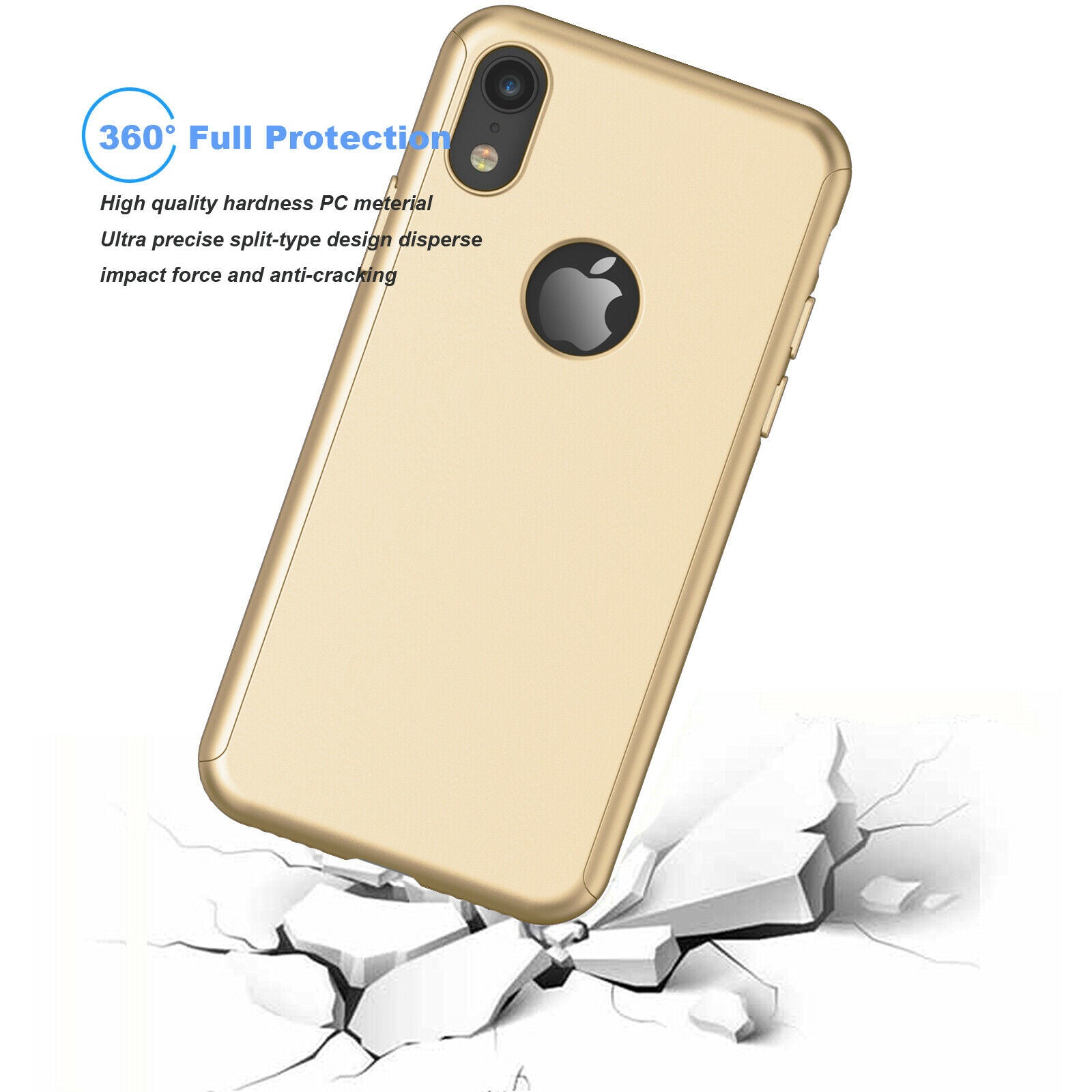 Case Full Body Cover +Tempered Glass For iPhone - carolay.co
