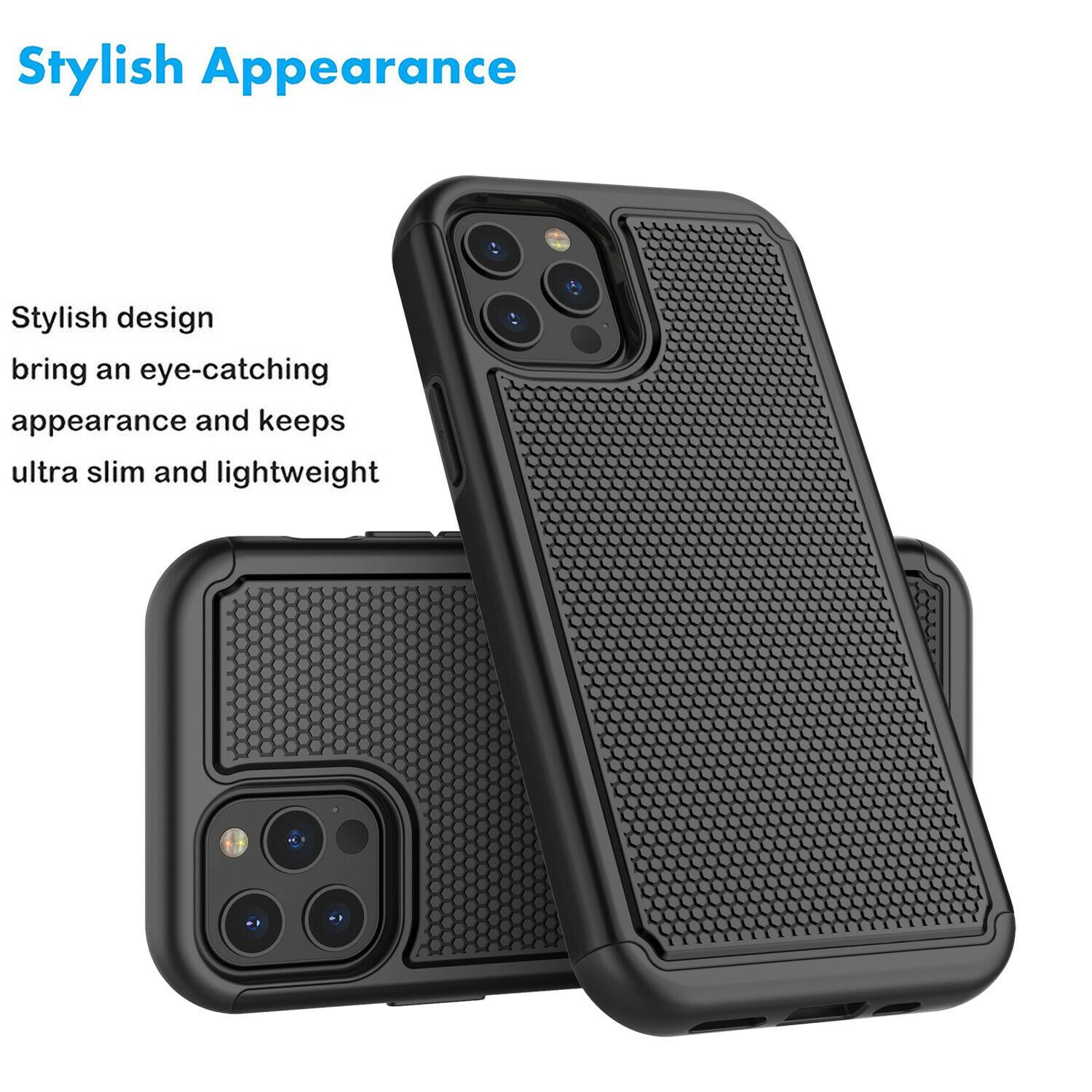 Case Hybrid Hard Cover with Screen Protector For iPhone - carolay.co