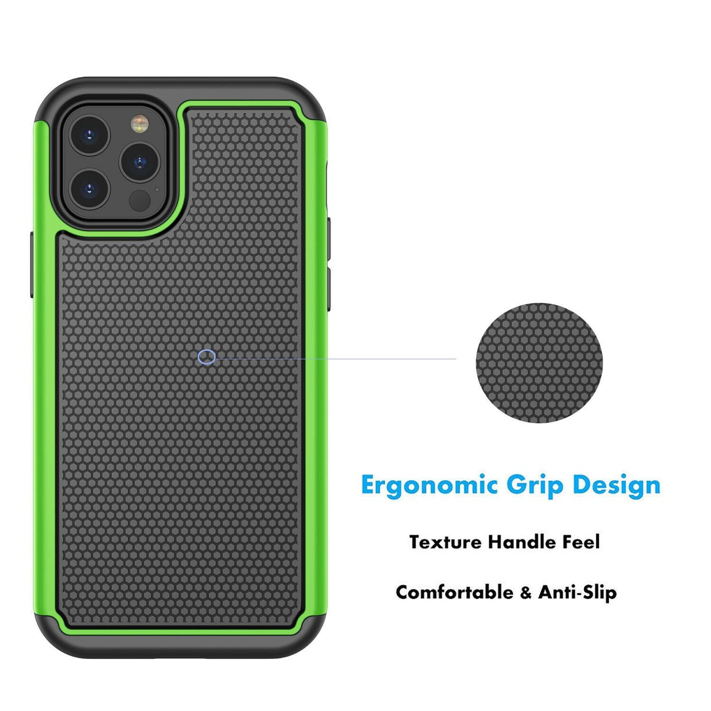 Case Hybrid Hard Cover with Screen Protector For iPhone - carolay.co