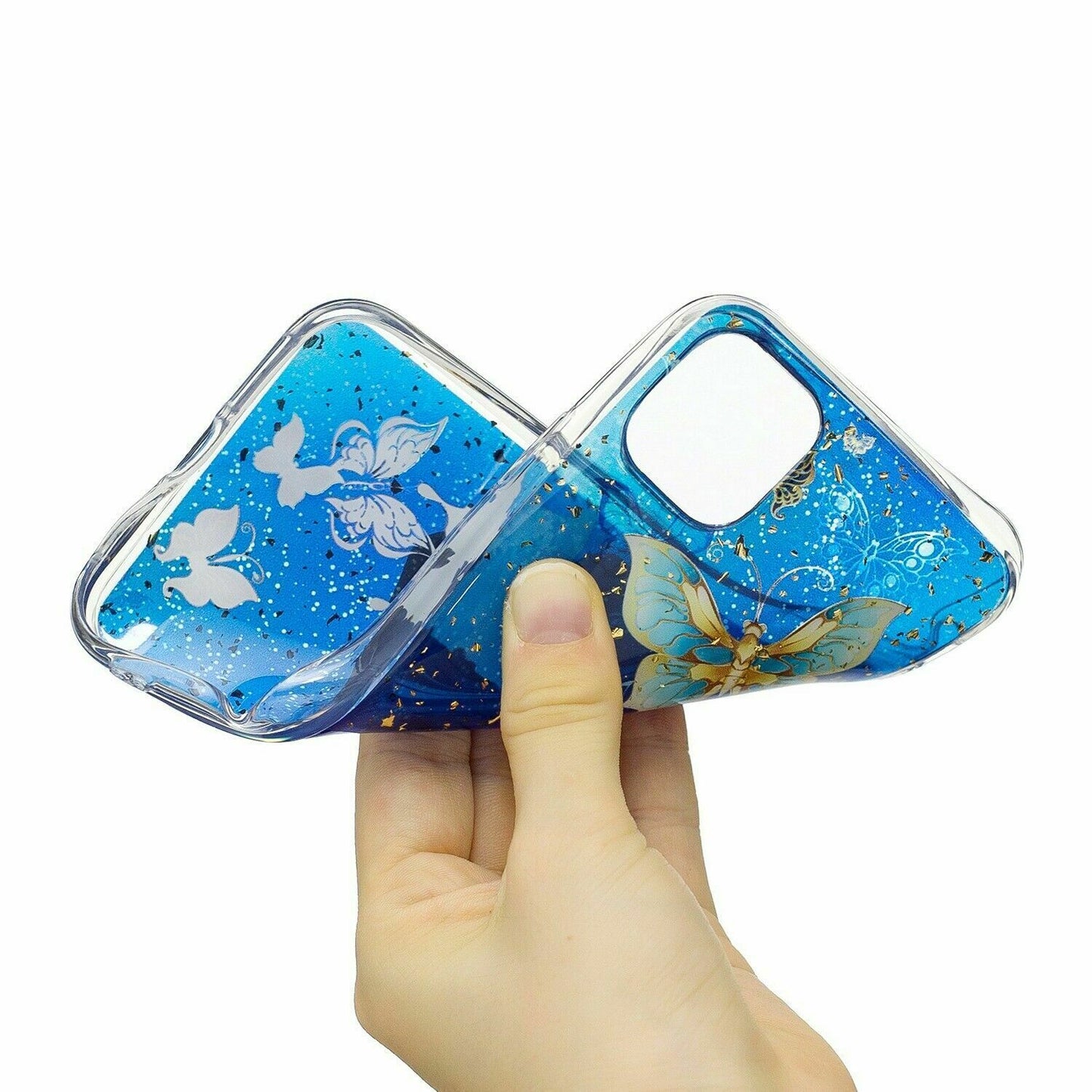 Bling Pattern Glitter Soft Rubber Silicone Back Case For iPhone - carolay.co