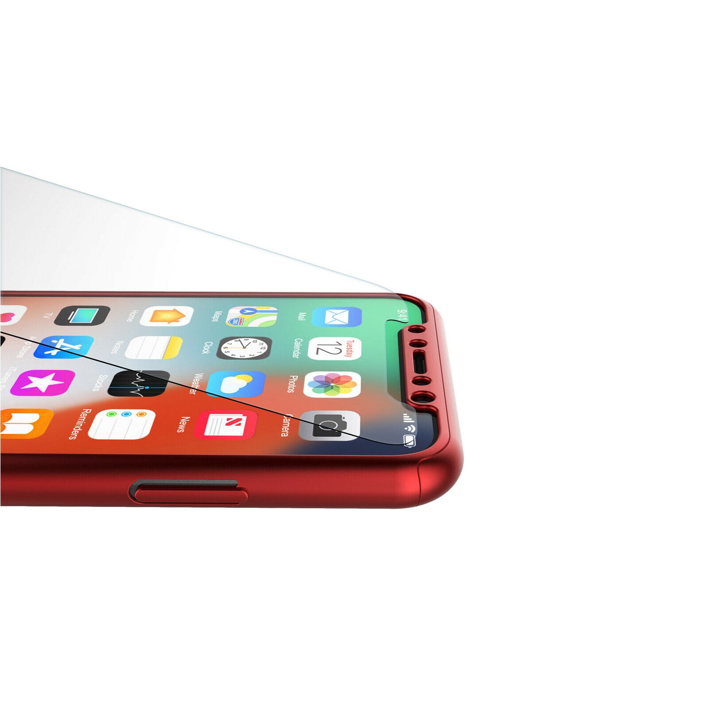 Case Full Body Cover +Tempered Glass For iPhone - carolay.co