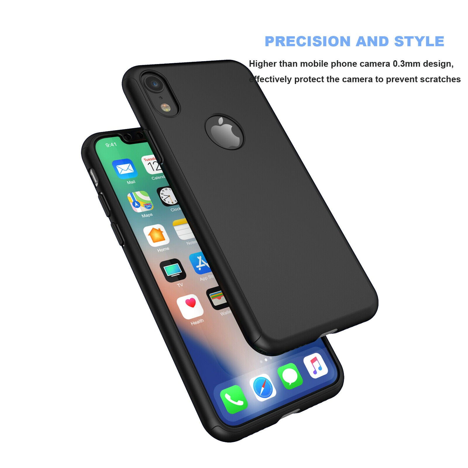 Case Full Body Cover +Tempered Glass For iPhone - carolay.co