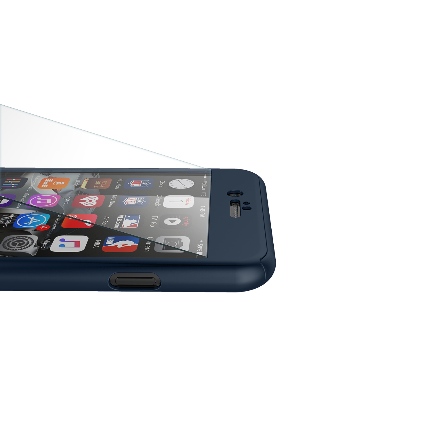 Case Full Body Cover +Tempered Glass For iPhone - carolay.co