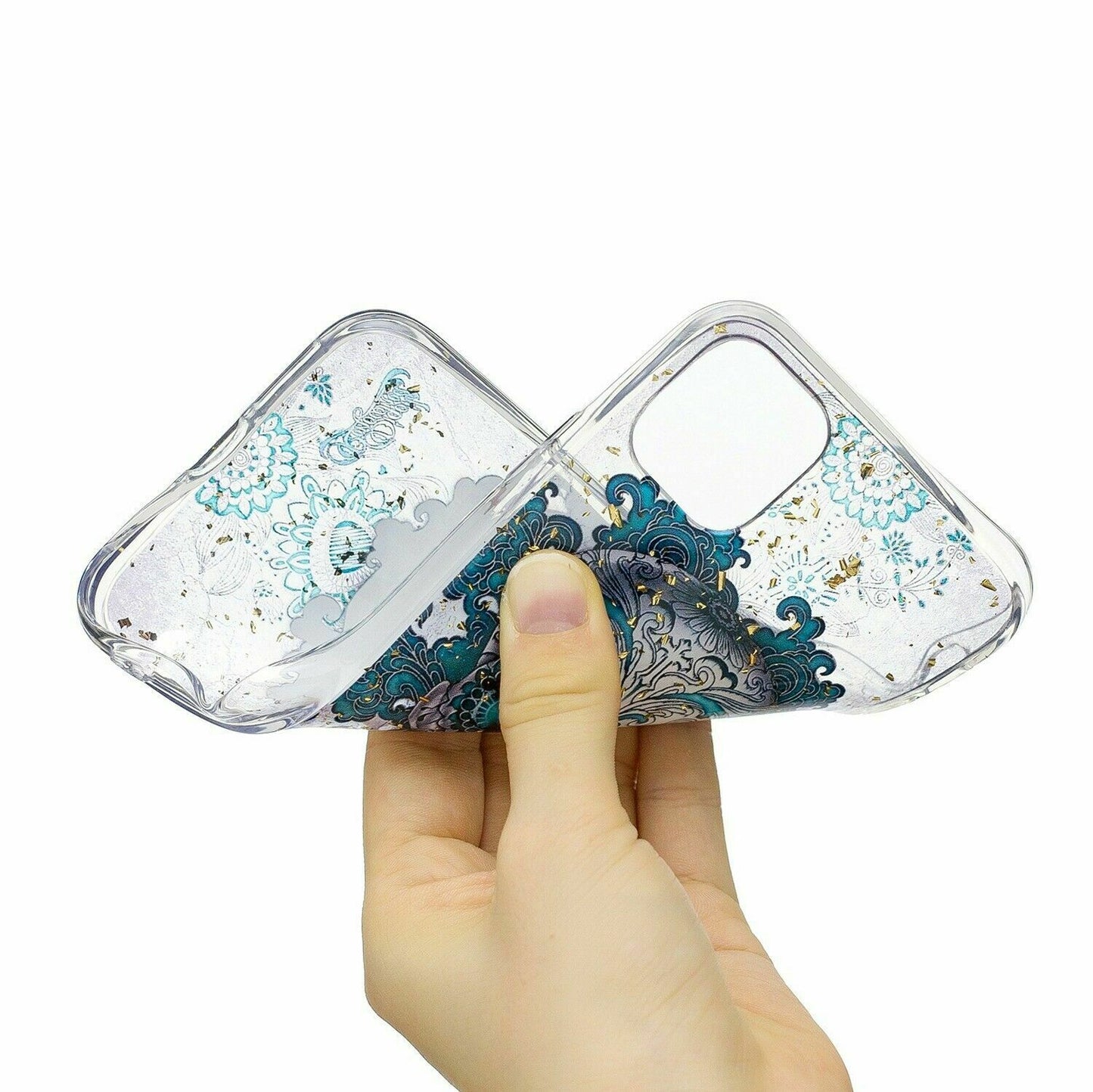 Bling Pattern Glitter Soft Rubber Silicone Back Case For iPhone - carolay.co