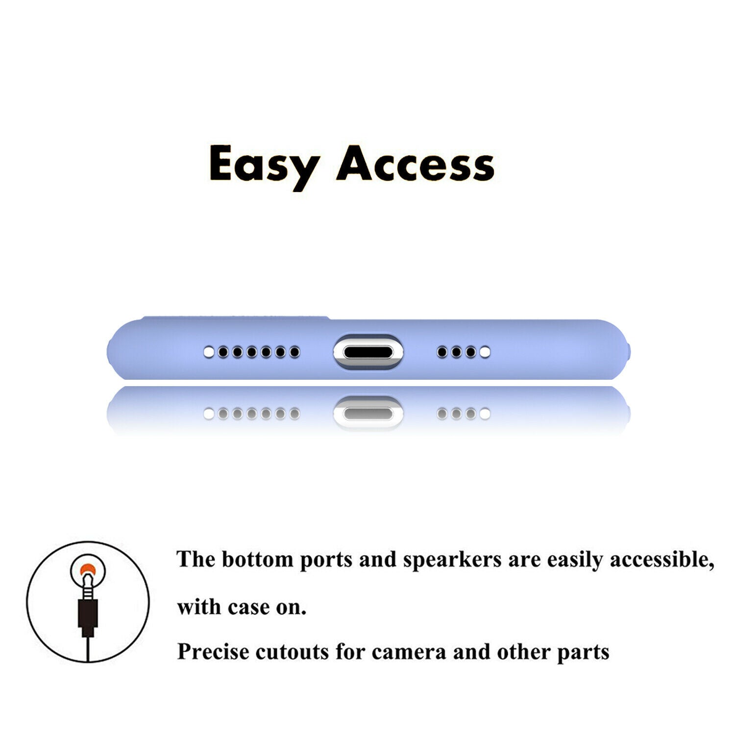 Shockproof Silicone Soft Cover with Screen Protector for iPhone - carolay.co