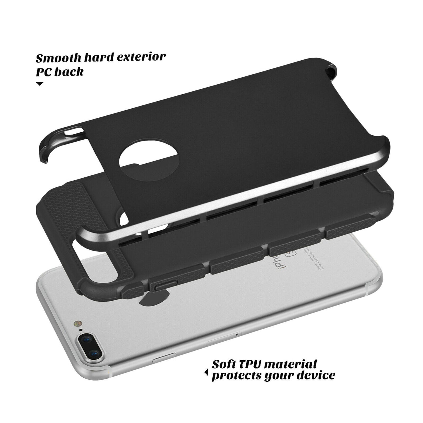 Case Shockproof Rugged Rubber Cover For iPhone - carolay.co