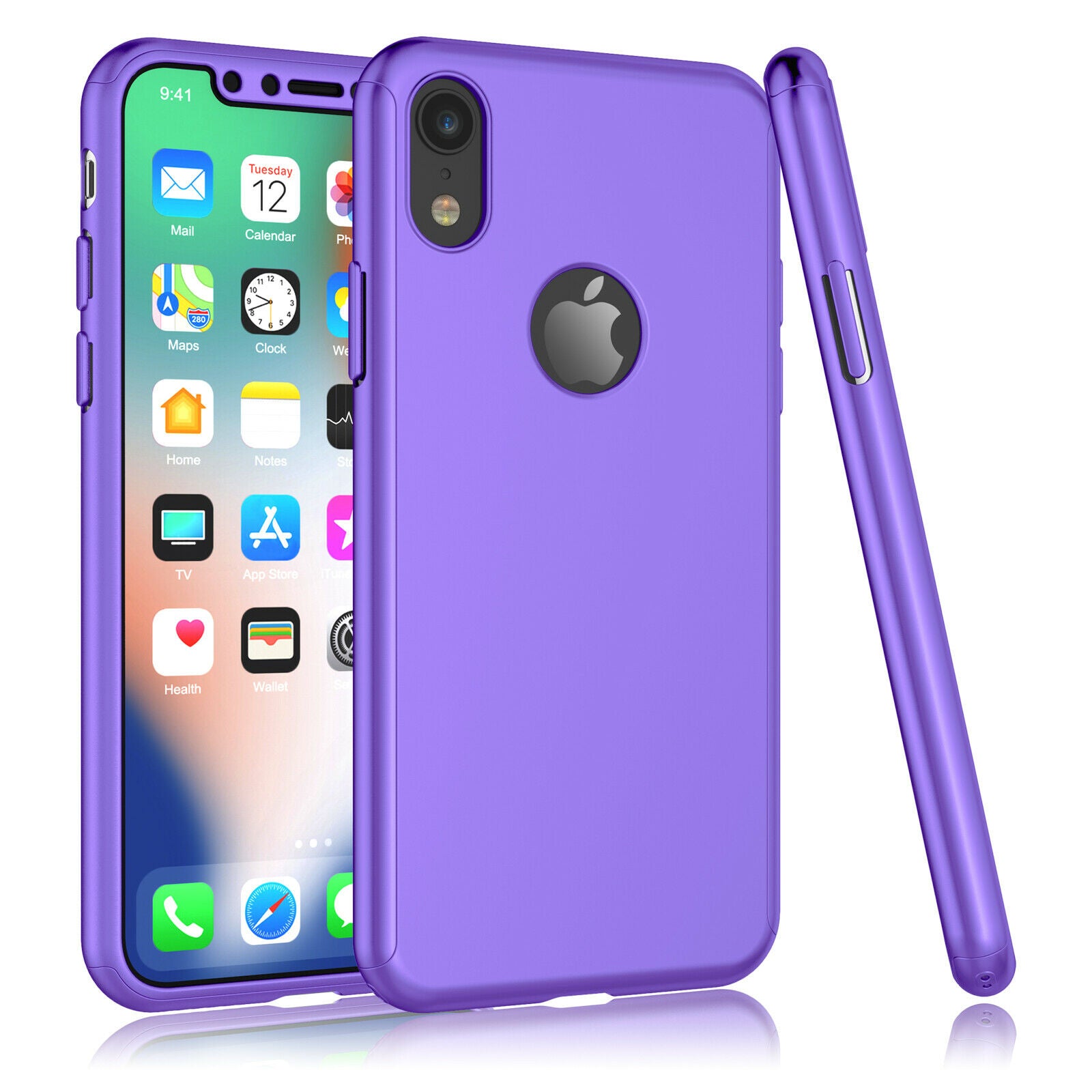 Case Full Body Cover +Tempered Glass For iPhone - carolay.co