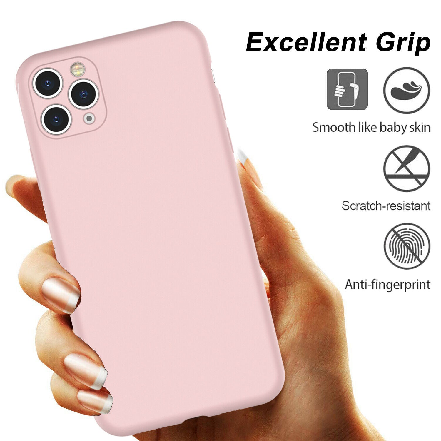 Shockproof Silicone Soft Cover with Screen Protector for iPhone - carolay.co