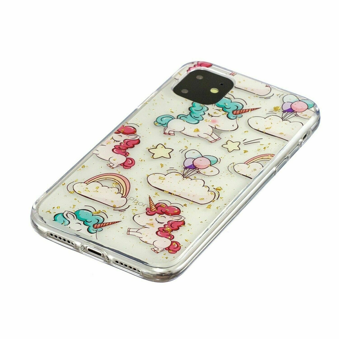 Bling Pattern Glitter Soft Rubber Silicone Back Case For iPhone - carolay.co
