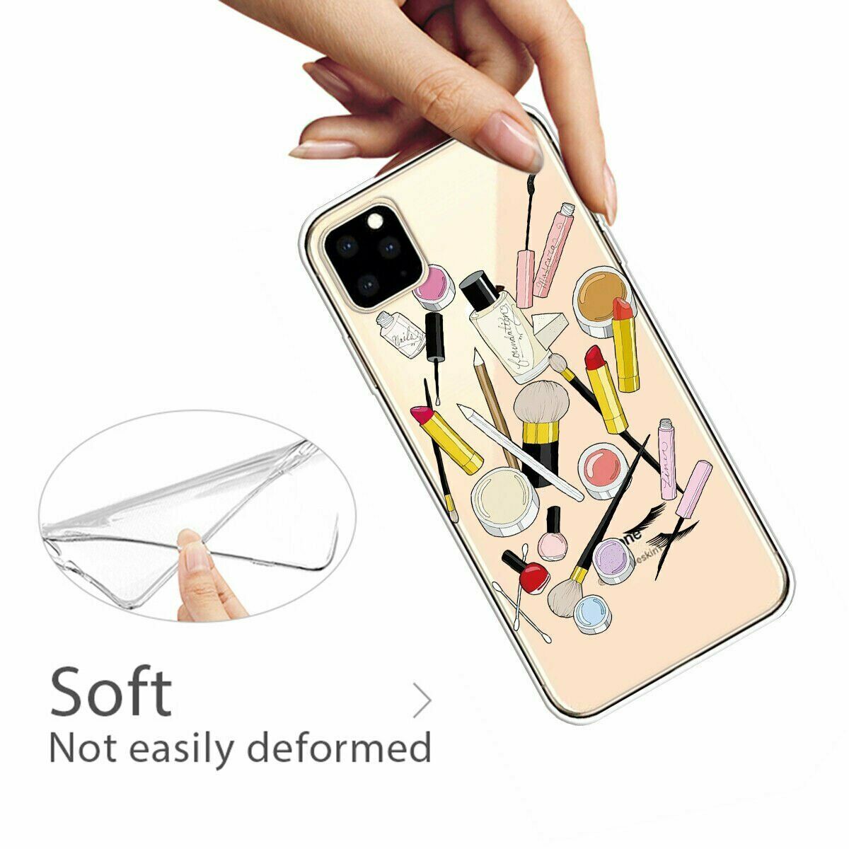 Slim Pattern Soft Rubber Silicone Clear Back Case For iPhone - carolay.co