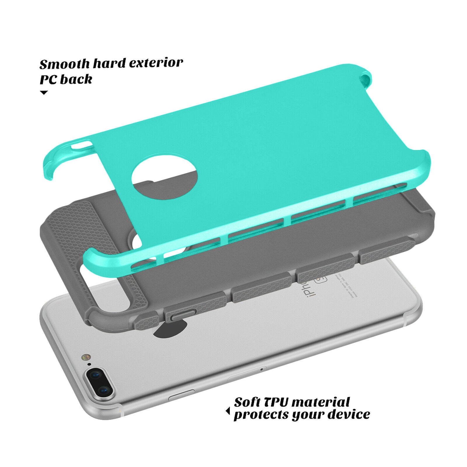 Case Shockproof Rugged Rubber Cover For iPhone - carolay.co