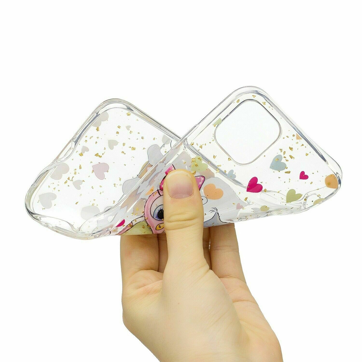 Bling Pattern Glitter Soft Rubber Silicone Back Case For iPhone - carolay.co