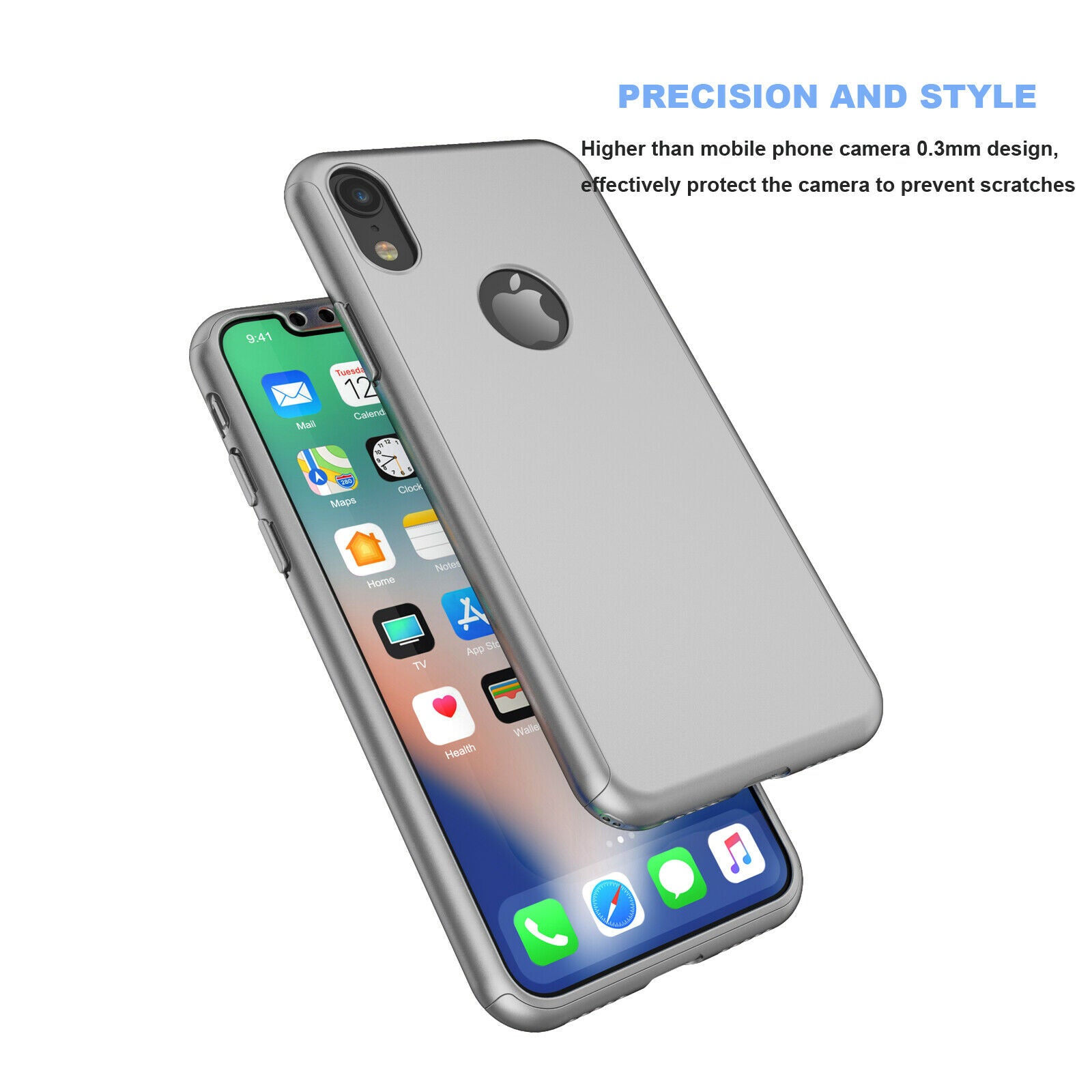 Case Full Body Cover +Tempered Glass For iPhone - carolay.co