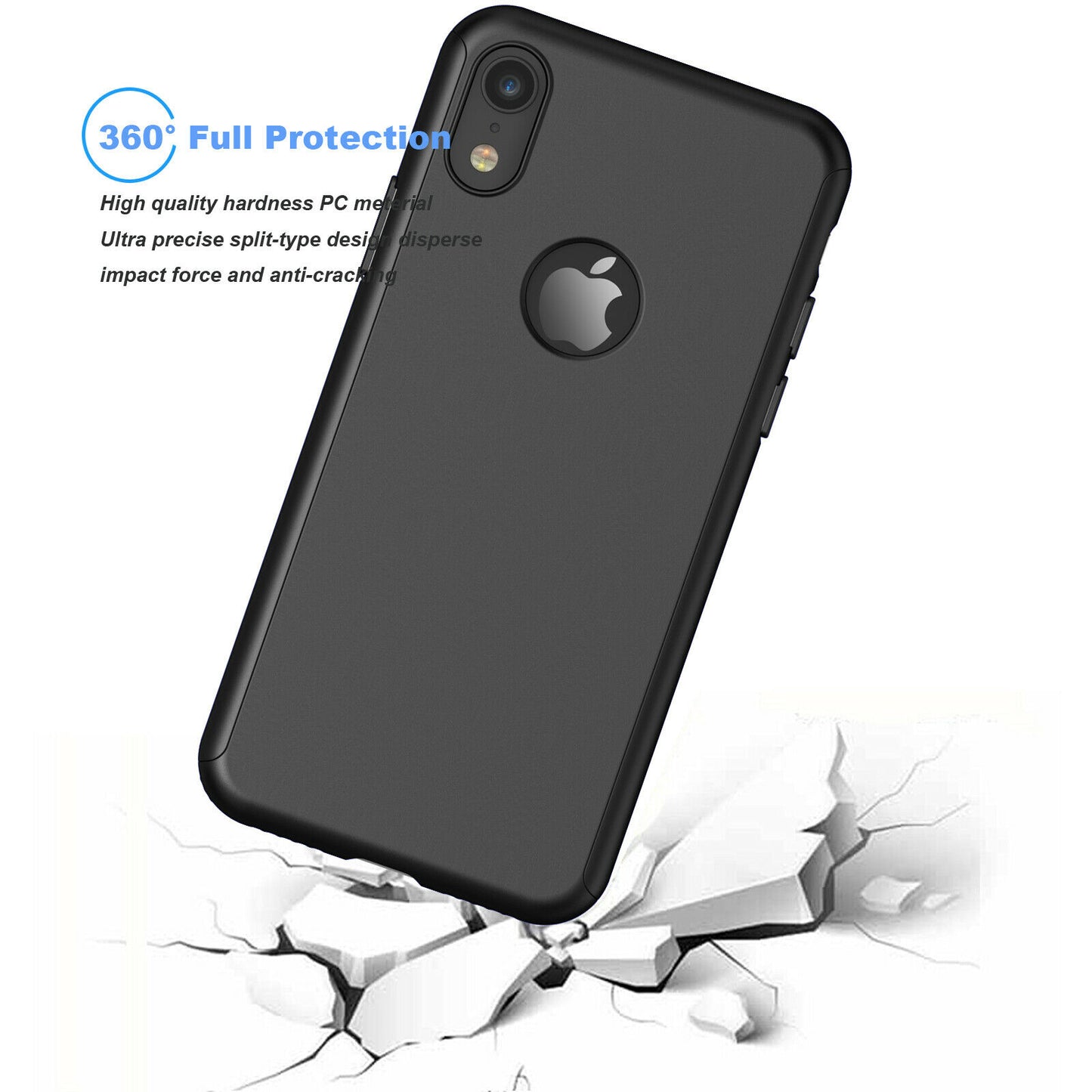 Case Full Body Cover +Tempered Glass For iPhone - carolay.co