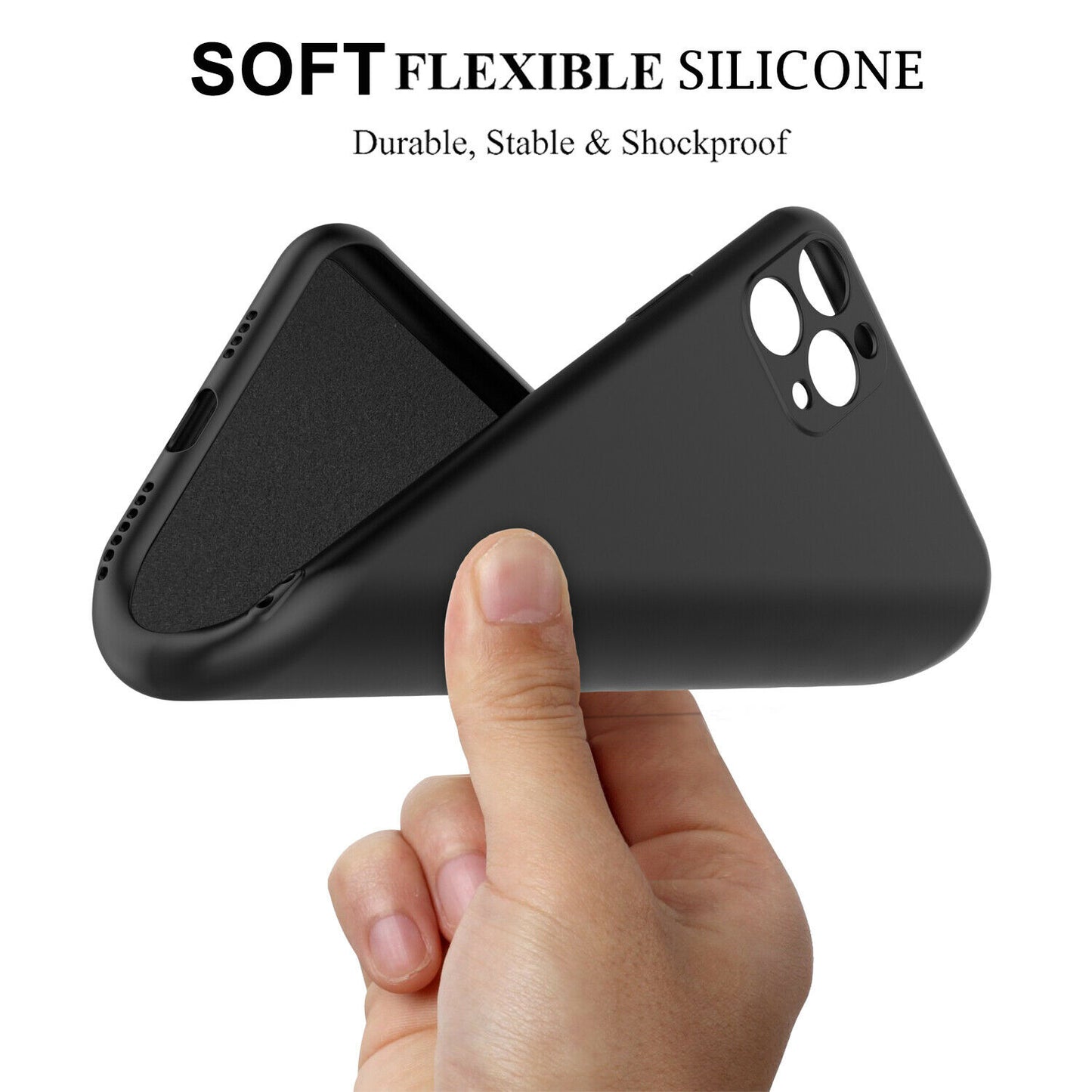 Shockproof Silicone Soft Cover with Screen Protector for iPhone - carolay.co