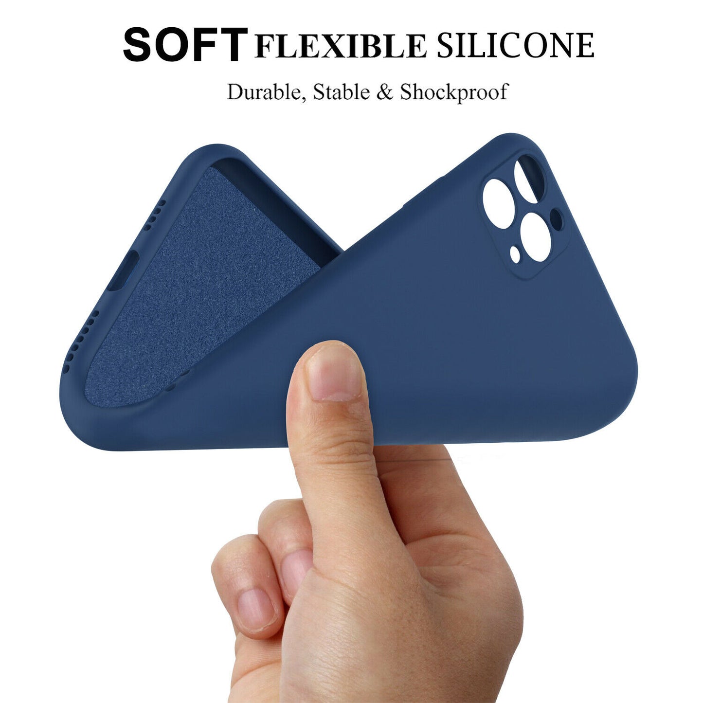 Shockproof Silicone Soft Cover with Screen Protector for iPhone - carolay.co
