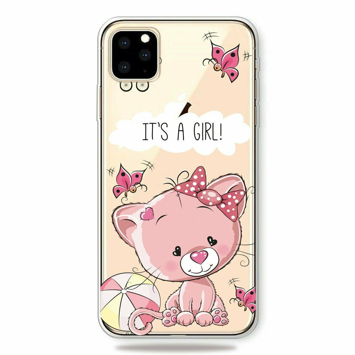 Slim Pattern Soft Rubber Silicone Clear Back Case For iPhone - carolay.co