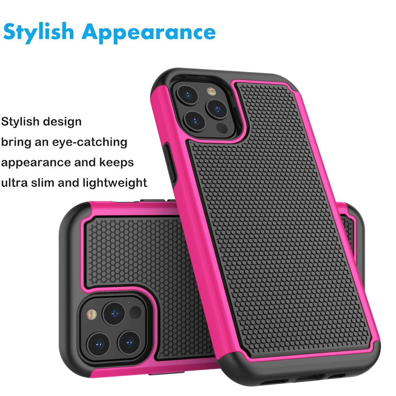 Case Hybrid Hard Cover with Screen Protector For iPhone - carolay.co