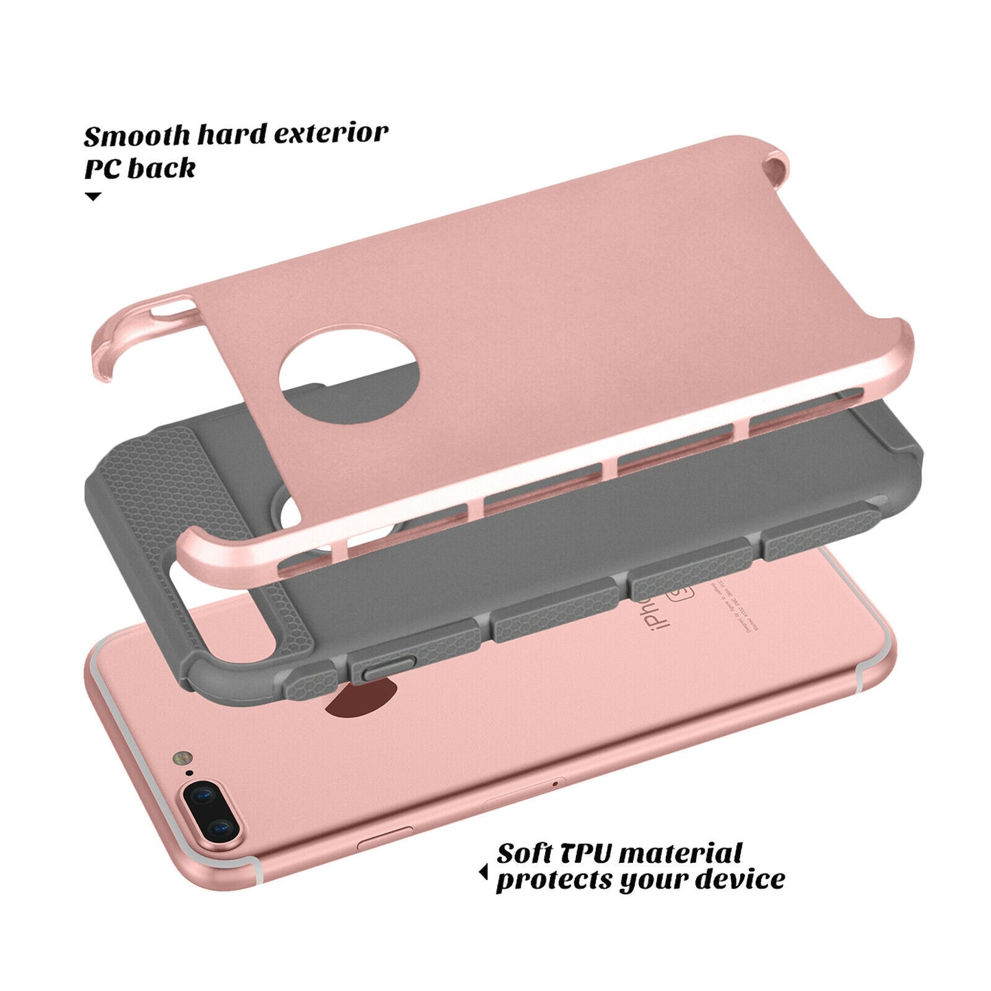 Case Shockproof Rugged Rubber Cover For iPhone - carolay.co