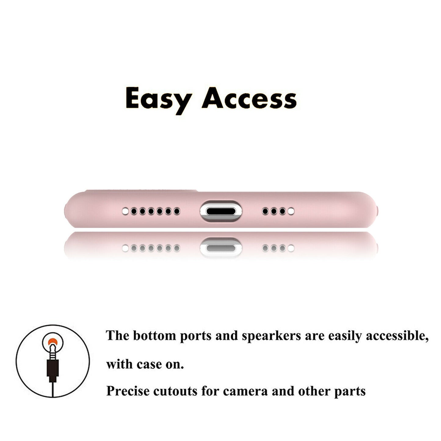 Shockproof Silicone Soft Cover with Screen Protector for iPhone - carolay.co