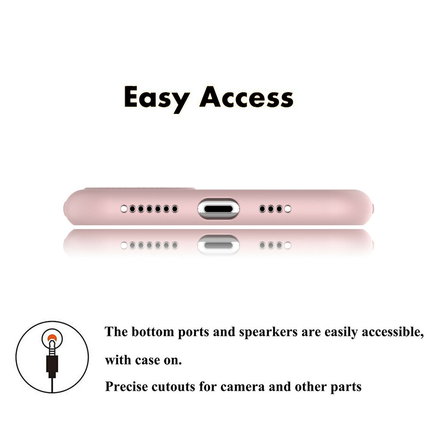 Shockproof Silicone Soft Cover with Screen Protector for iPhone - carolay.co