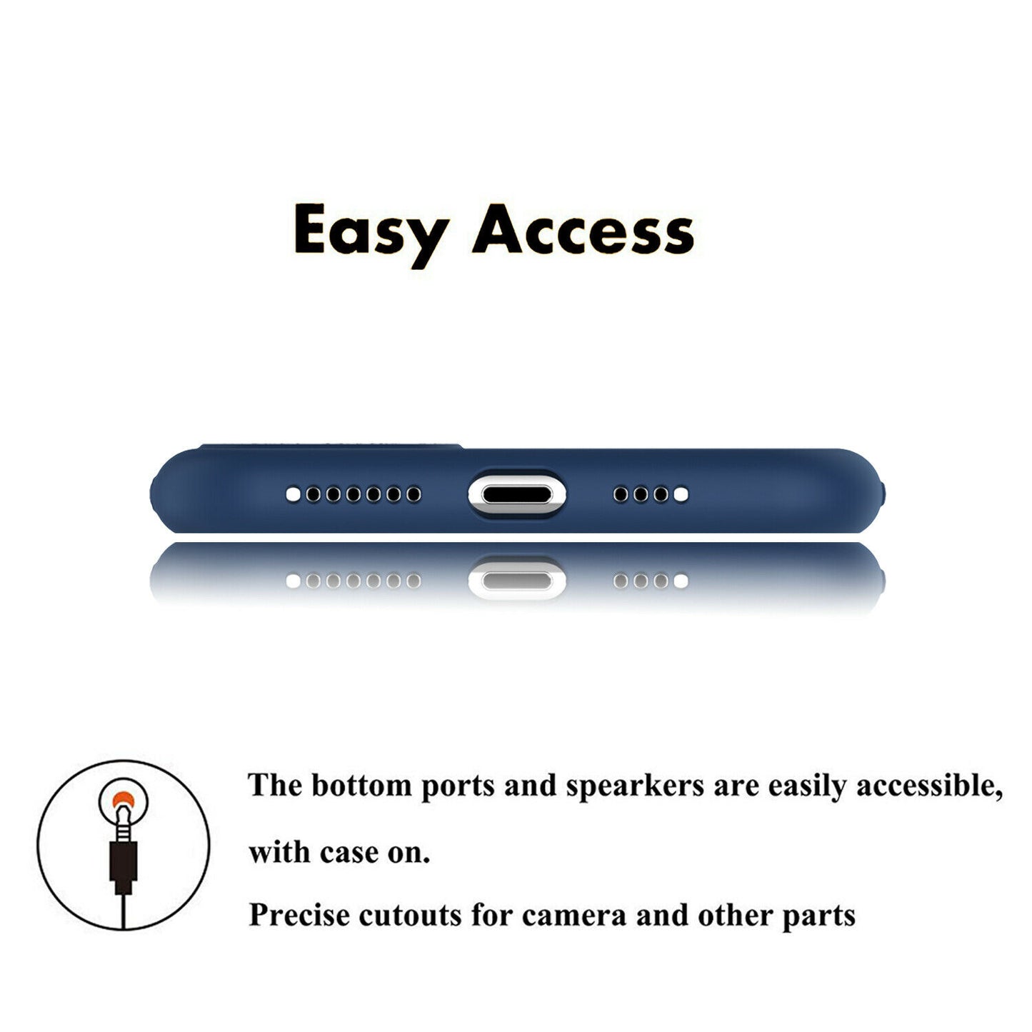 Shockproof Silicone Soft Cover with Screen Protector for iPhone - carolay.co