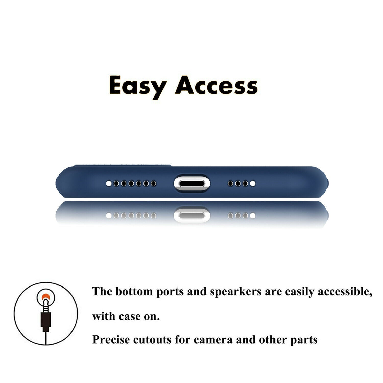 Shockproof Silicone Soft Cover with Screen Protector for iPhone - carolay.co