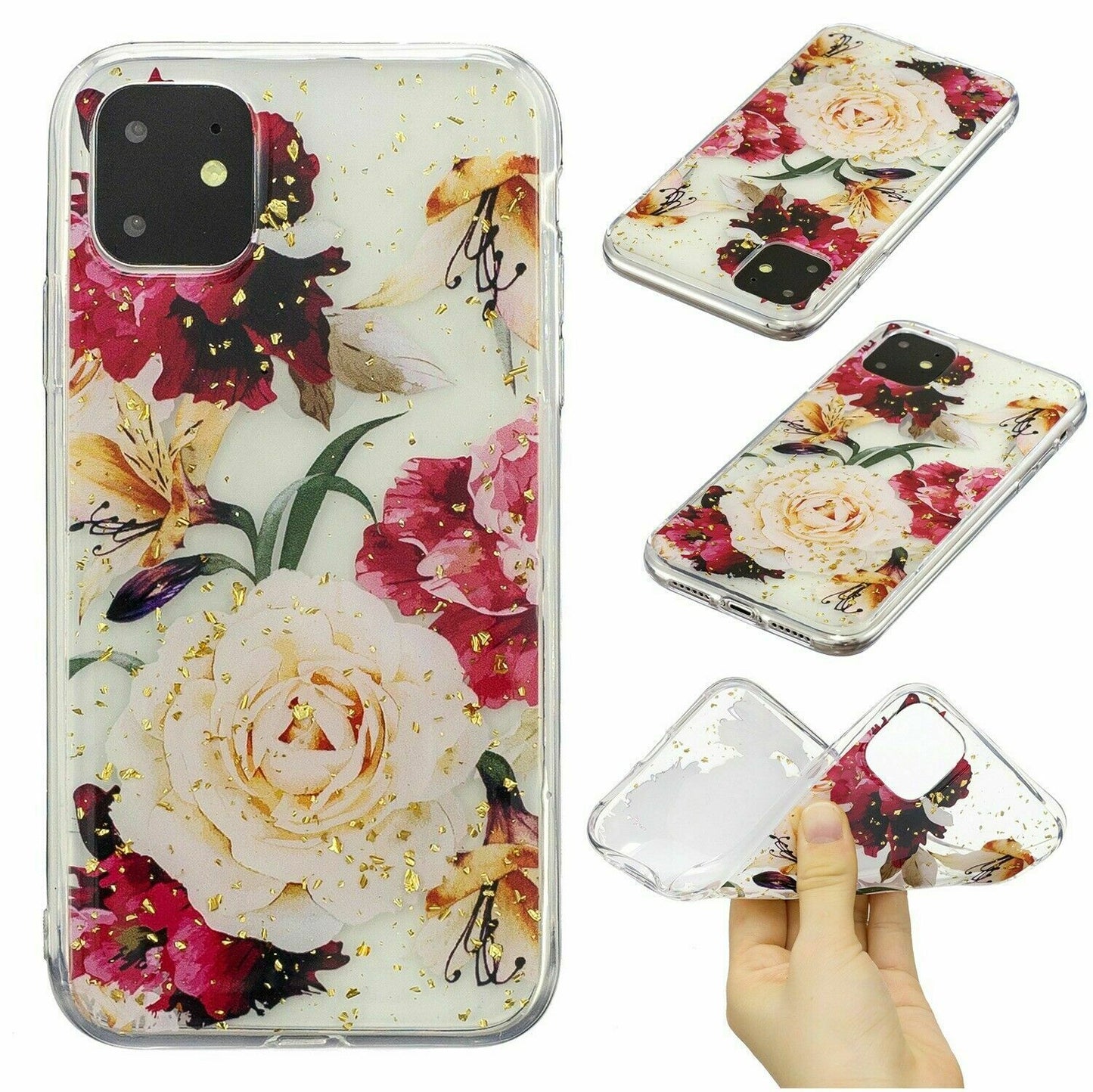 Bling Pattern Glitter Soft Rubber Silicone Back Case For iPhone - carolay.co