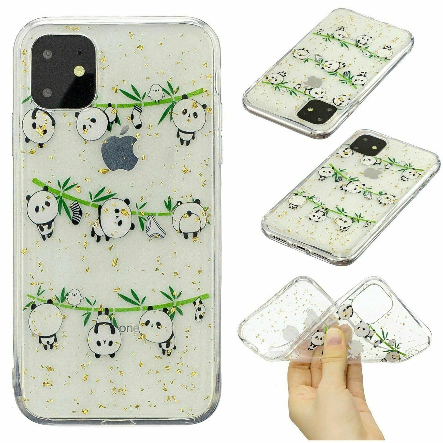 Bling Pattern Glitter Soft Rubber Silicone Back Case For iPhone - carolay.co