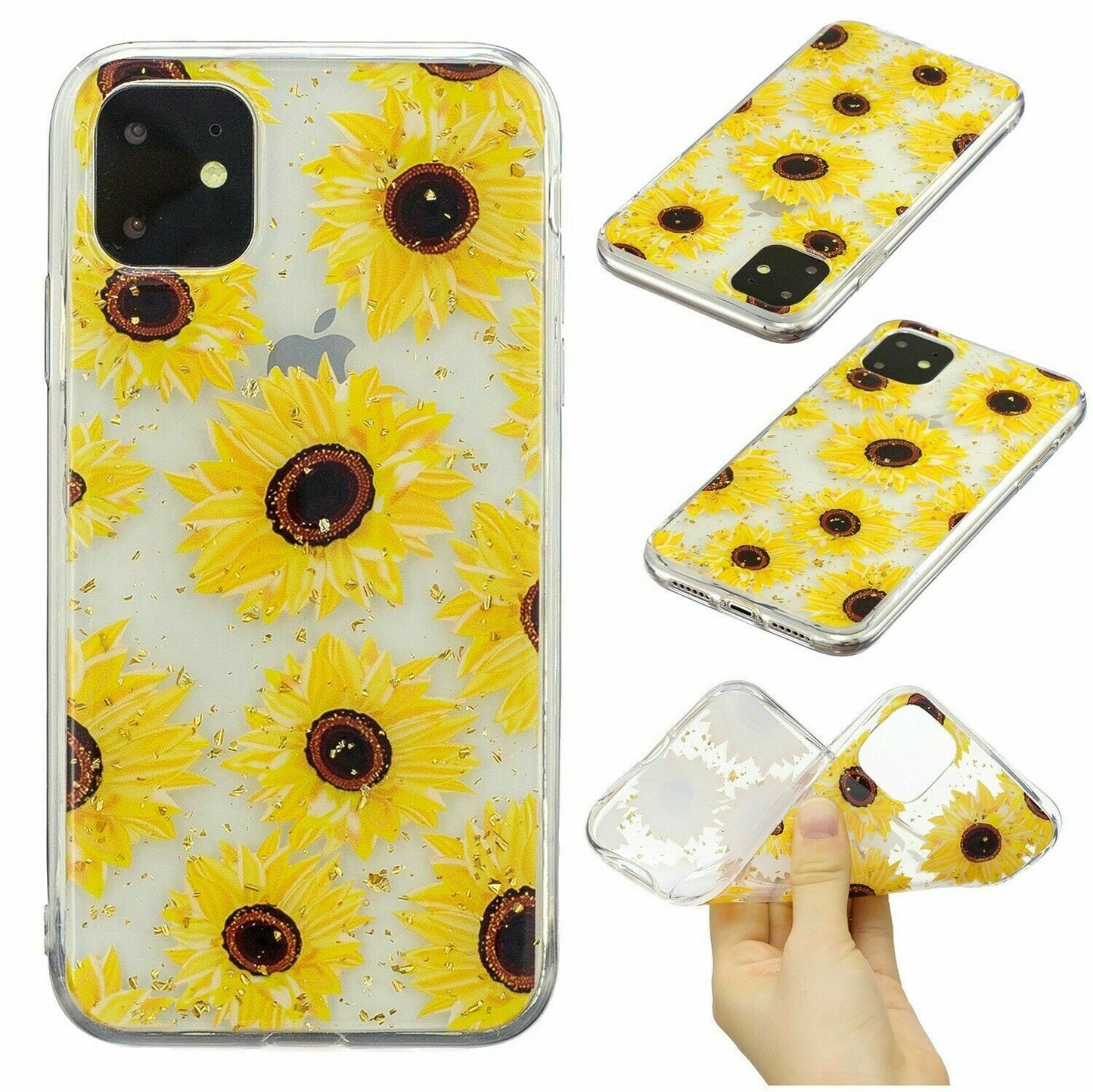 Bling Pattern Glitter Soft Rubber Silicone Back Case For iPhone - carolay.co