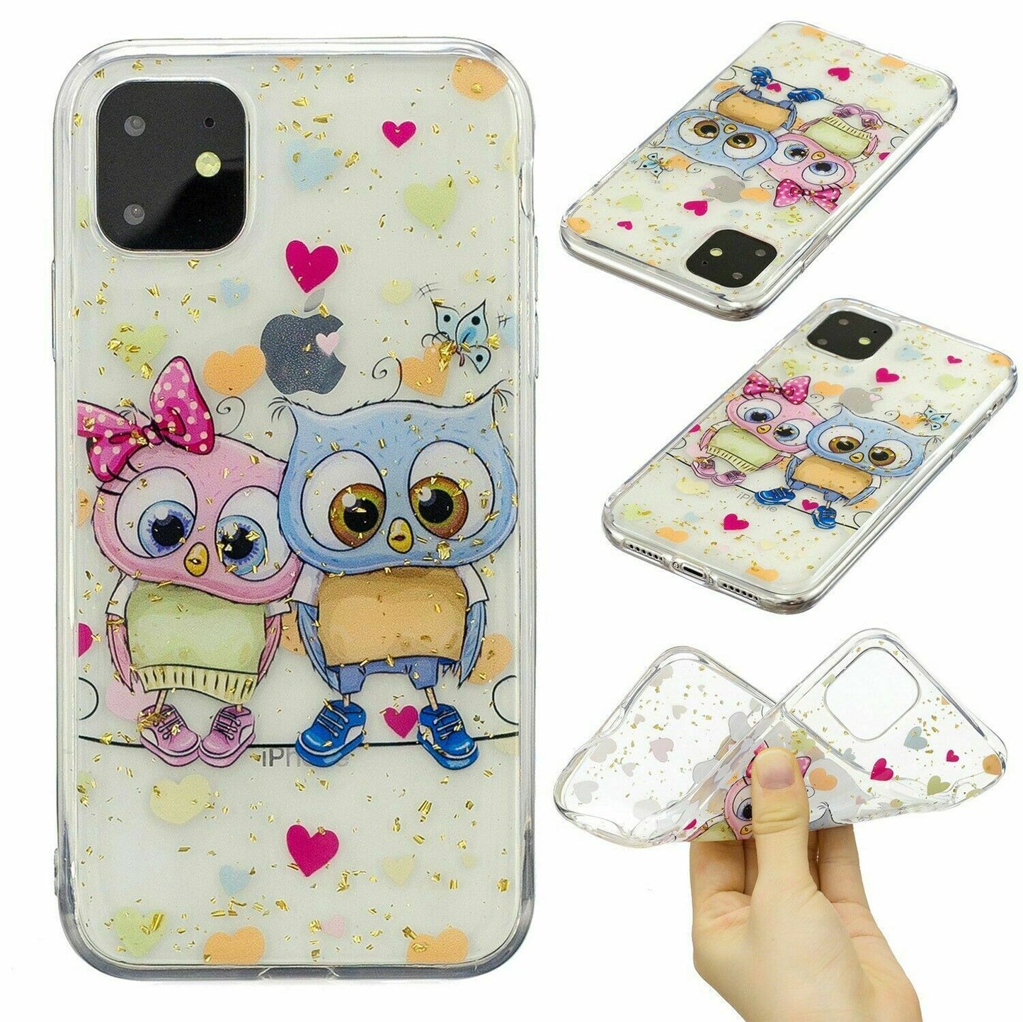Bling Pattern Glitter Soft Rubber Silicone Back Case For iPhone - carolay.co