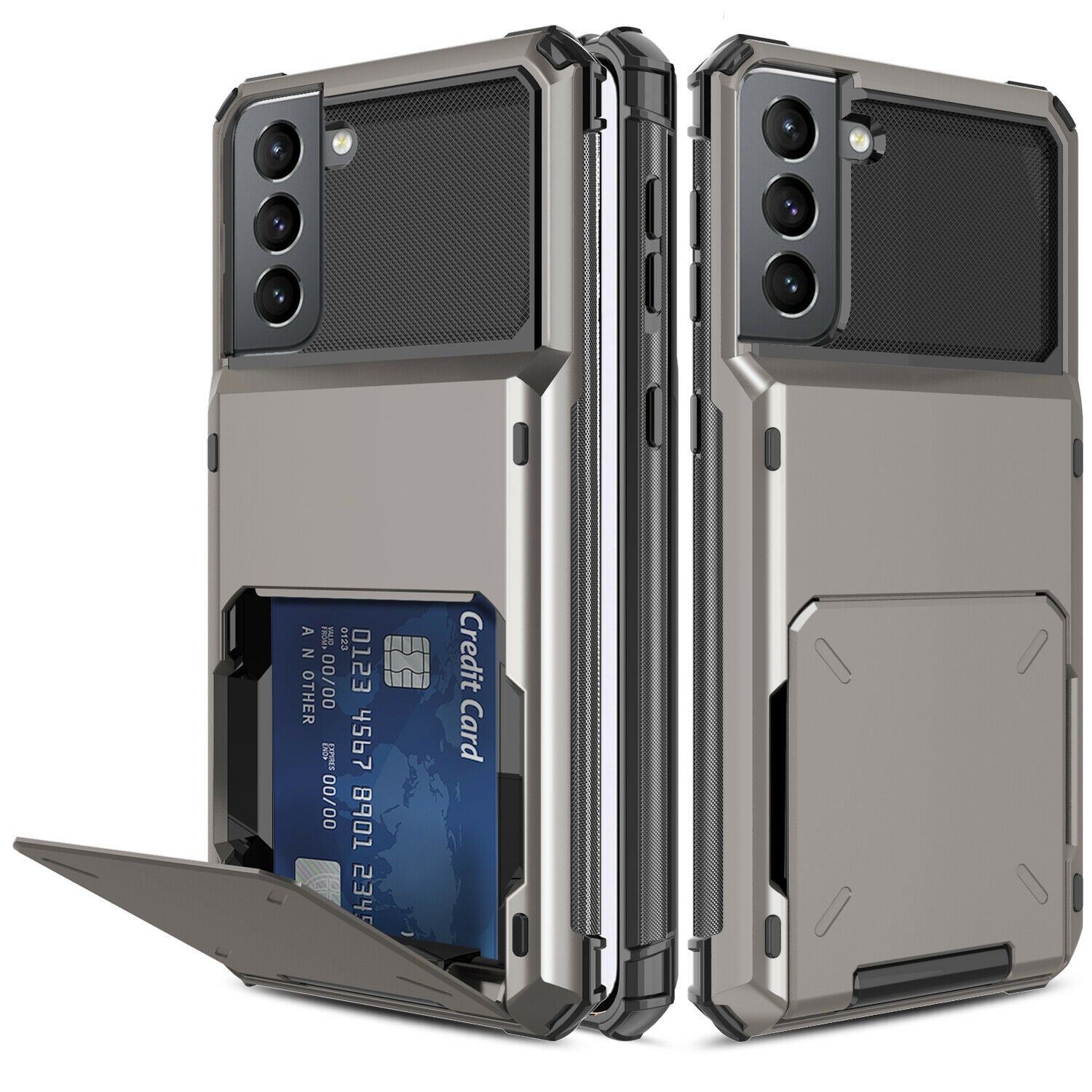 Case Card Slots Holder Wallet Rugged for Samsung Galaxy series - carolay.co