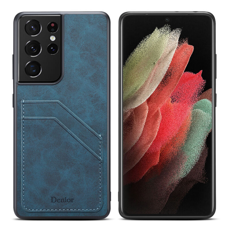 Shockproof Leather Card Holder Case Samsung S23