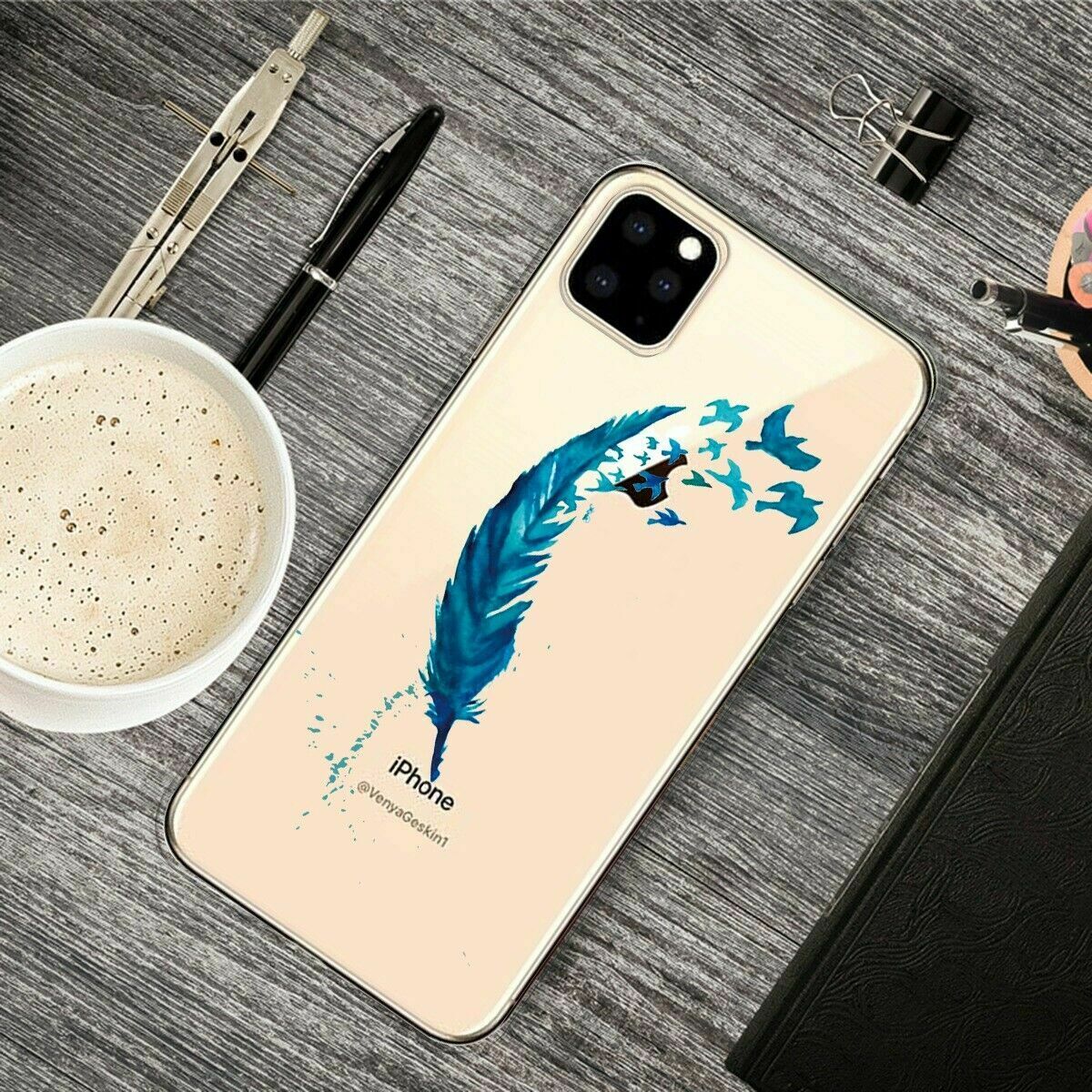 Slim Pattern Soft Rubber Silicone Clear Back Case For iPhone - carolay.co