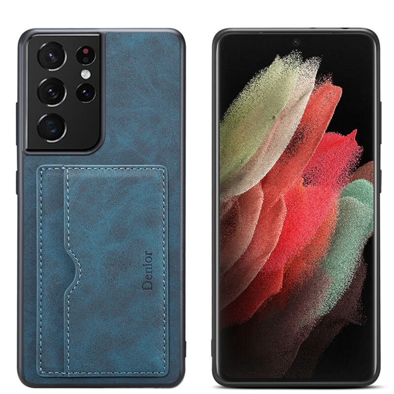 Shockproof Leather Card Holder Case Samsung S23