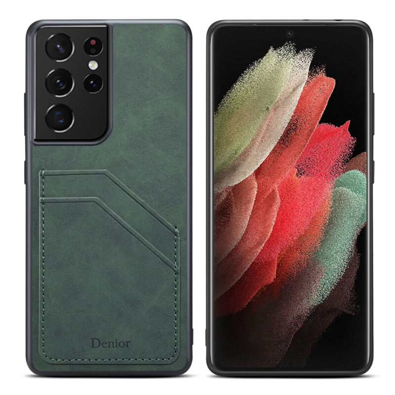 Shockproof Leather Card Holder Case Samsung S23