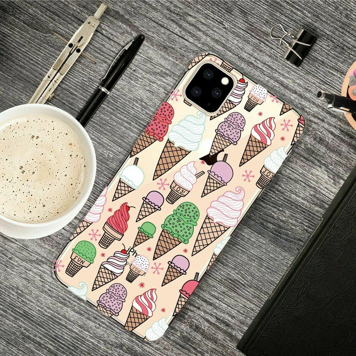 Slim Pattern Soft Rubber Silicone Clear Back Case For iPhone - carolay.co